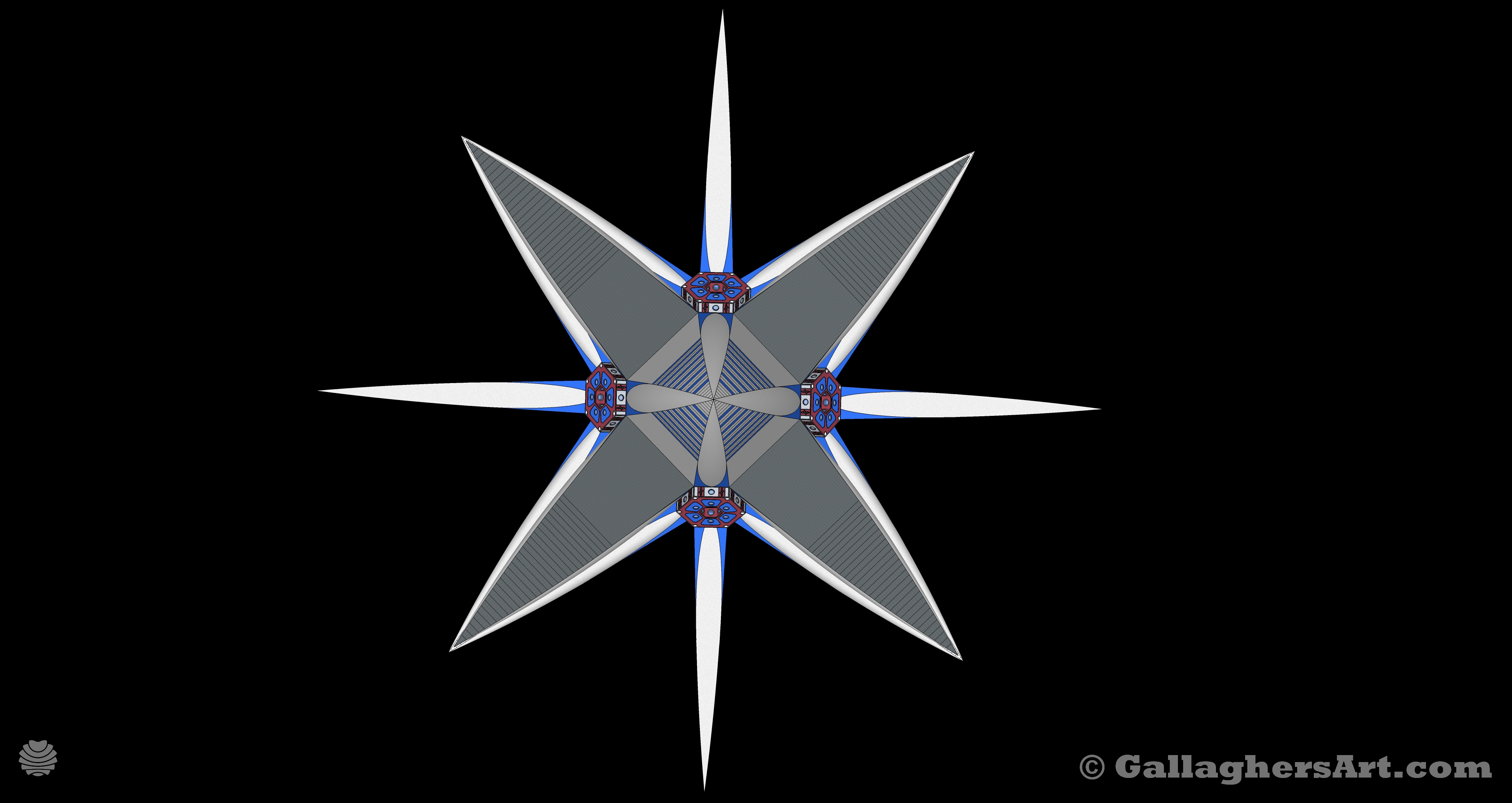 Gallaghersart container 09 024 s17 from Basic Space Hub Structure 