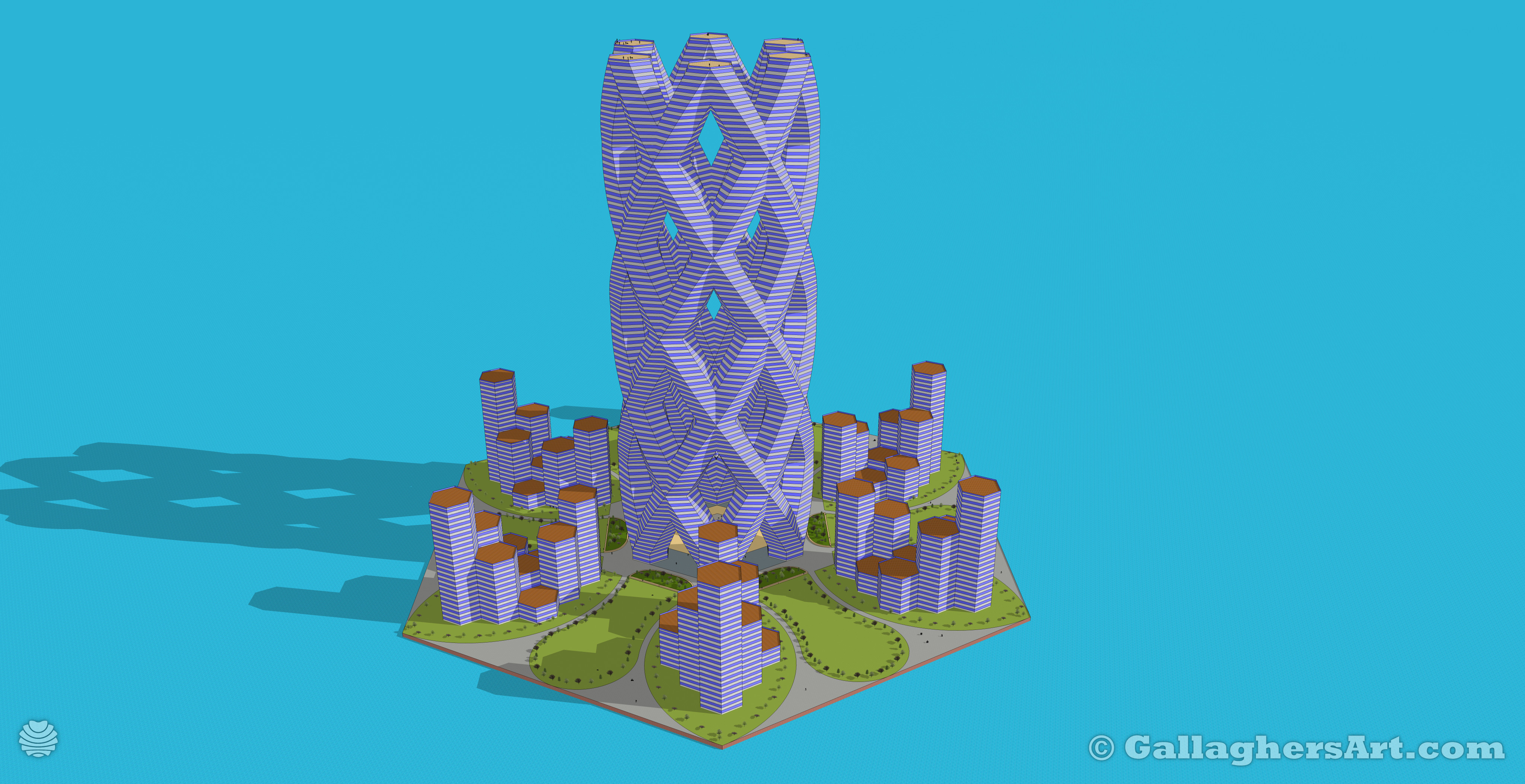 Gallaghersart fhmfh003 s06 4k from Bunch of Skyscrapers 