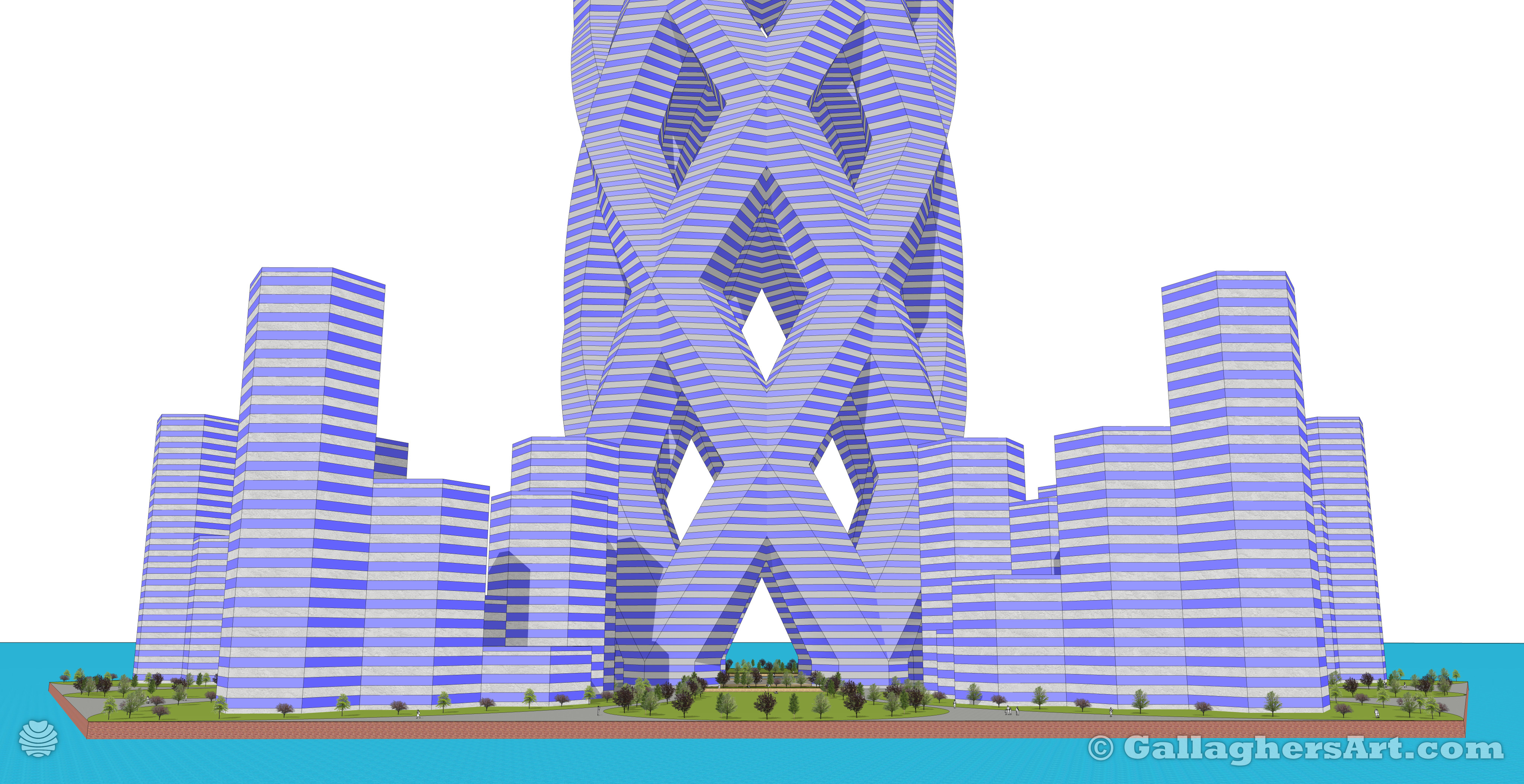 Gallaghersart fhmfh003 s08 4k from Bunch of Skyscrapers 