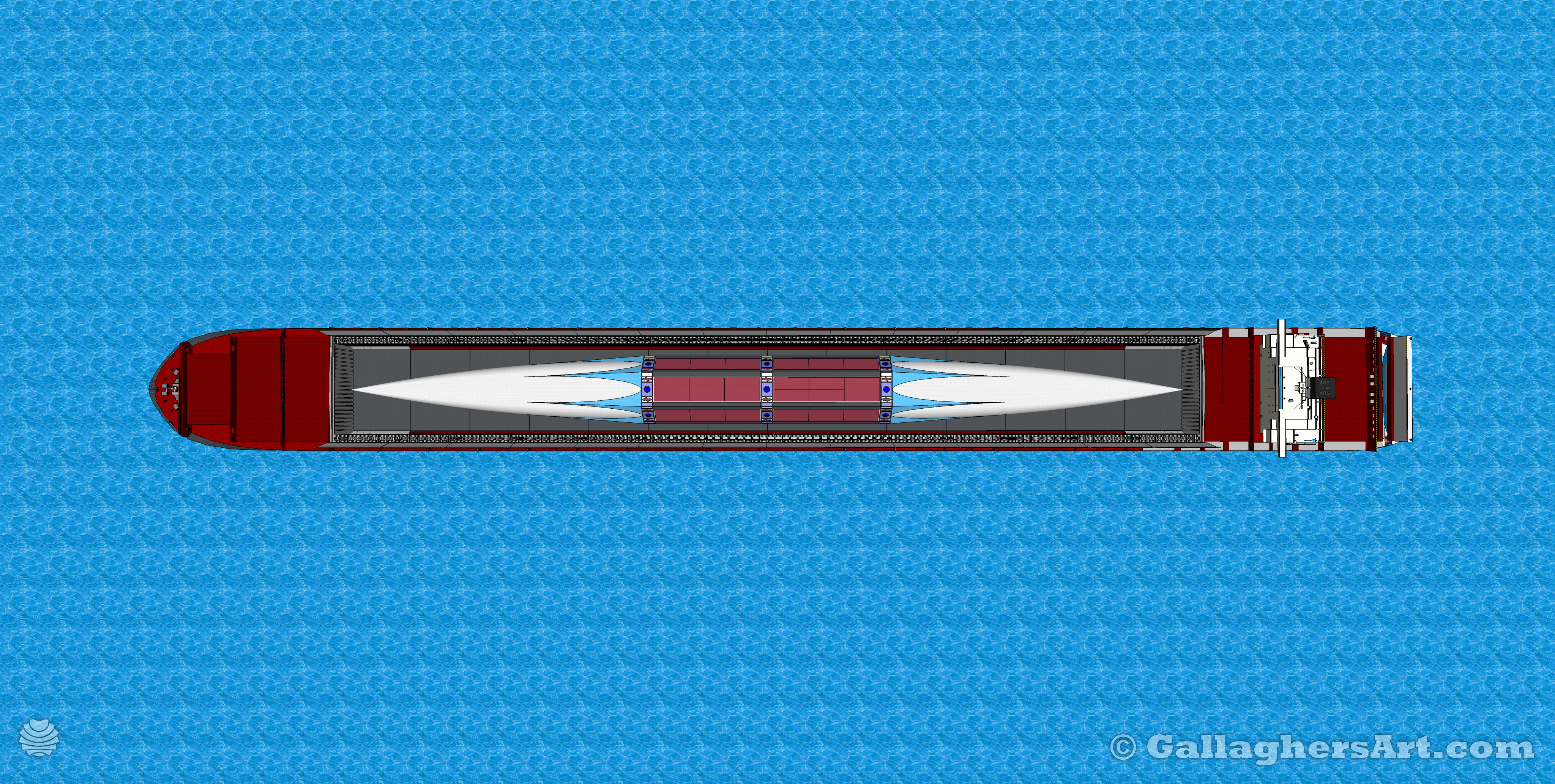 Gallaghersart ship 010 s2 from Space Launch Dropper 