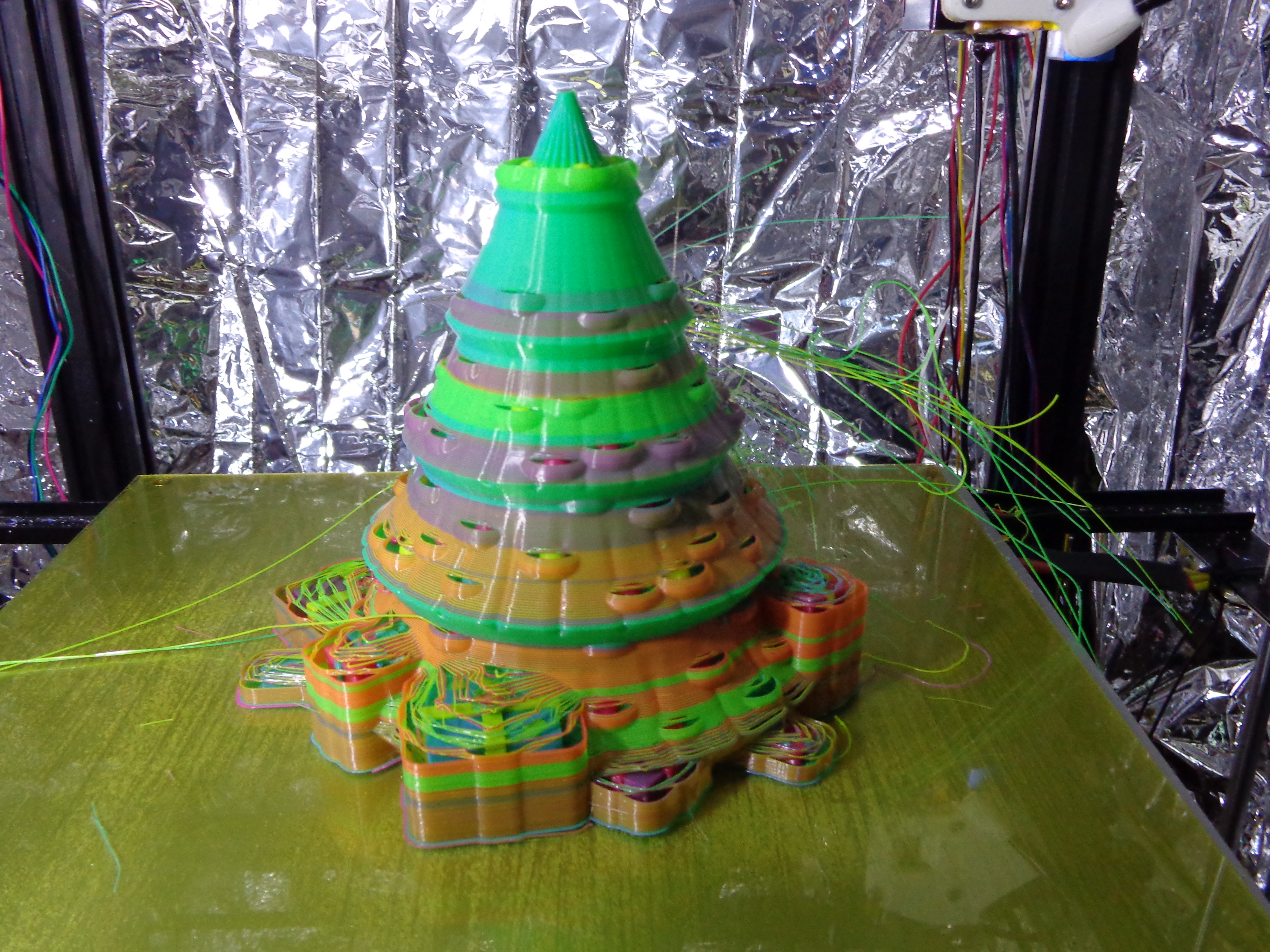 Gallagherart xtree 30 tb ooze shield tb cmy from 3d Printed Multi-part Christmas Tree  - Version# 30 ooze Shield