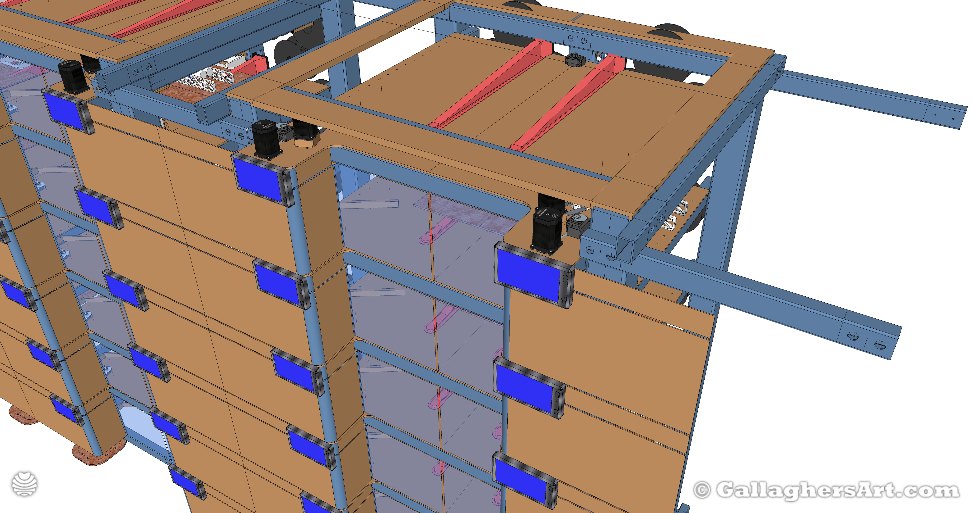 Gallaghersart mjg bt a045 050 101 31upload from My 3D Printer Designs  - CoreXY Stacked Racks Ver 0.01