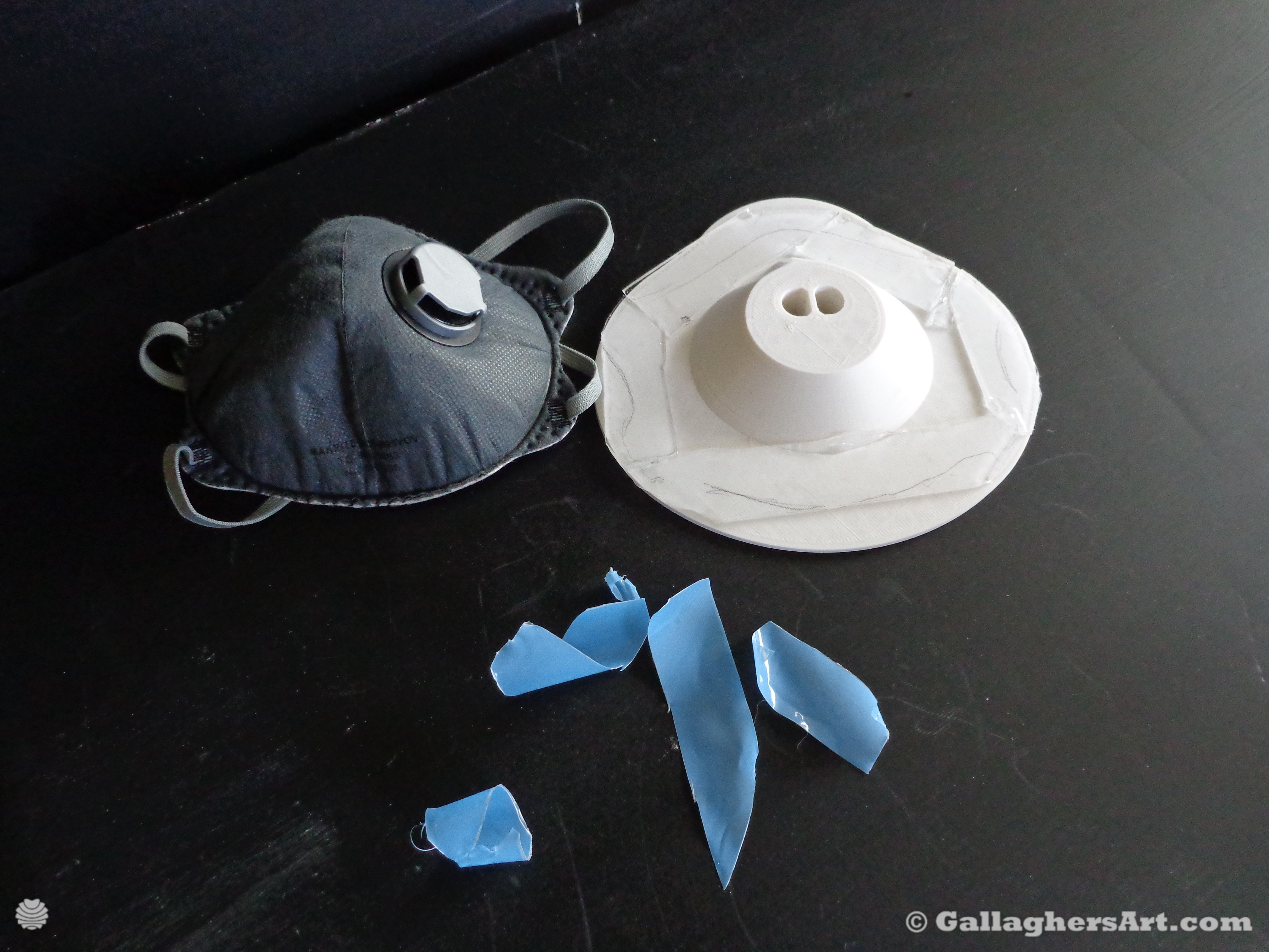 Gallaghersart airtight mask 003 dsc00347sm from Airtight adapters for Medical Masks and Face Respirators  - Remove tape backing