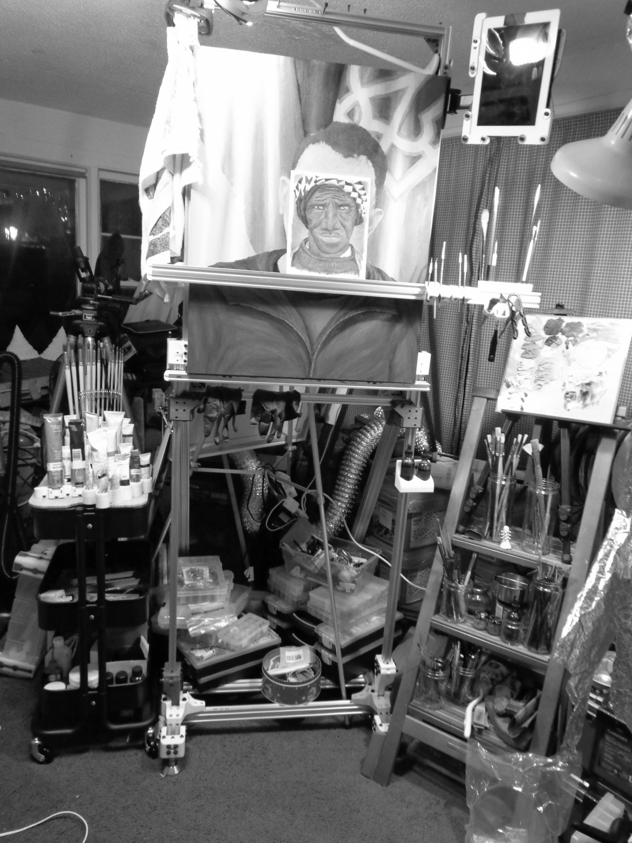 Dsc05387 from Artist Easel Heavy dsc05387.jpg  - Nov. 2023. Current layout and Heavy Easel Configuration.