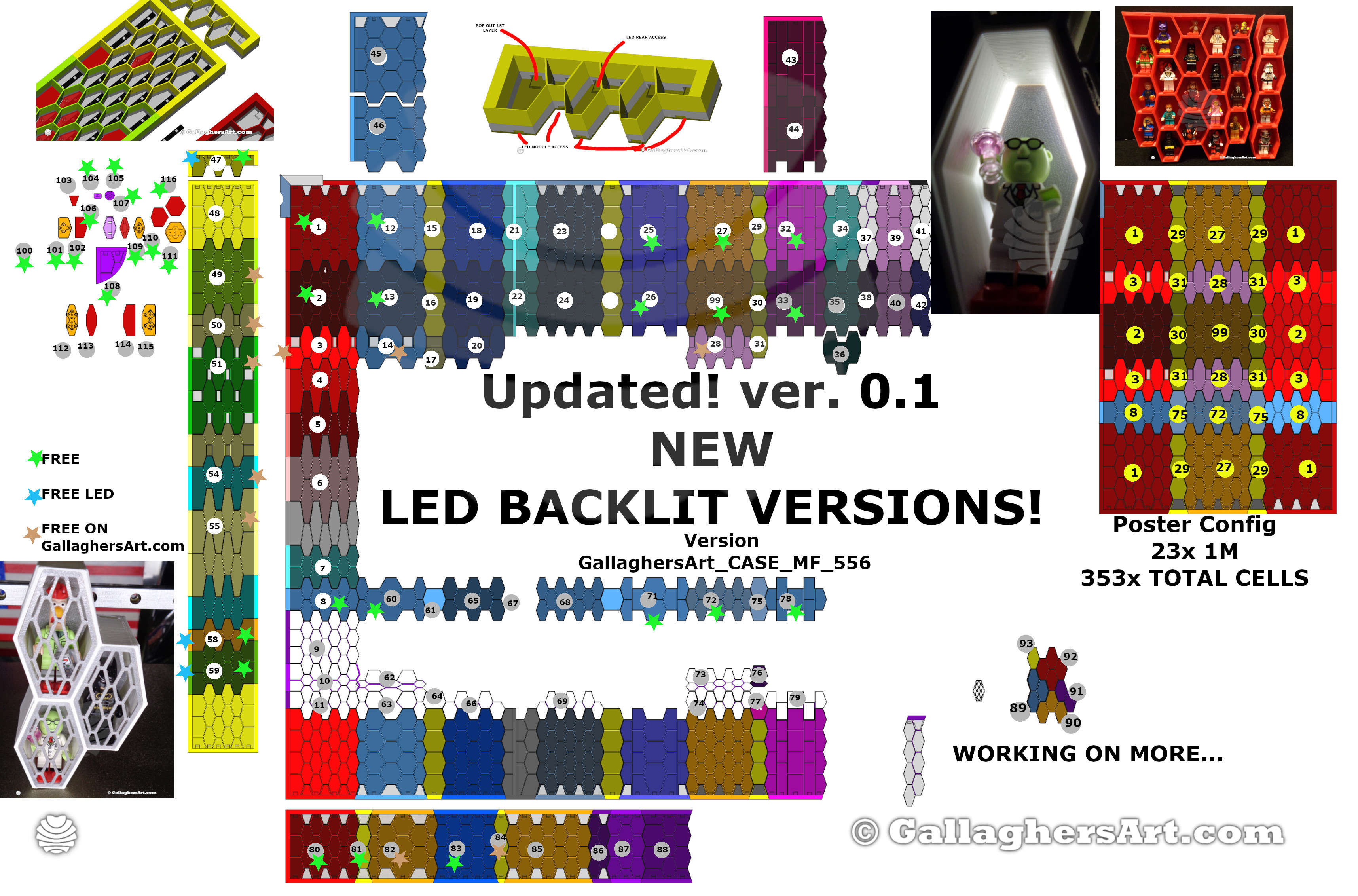 Mf 556 map from Display for your LEGO MINFIG or other Collectibles 2023  - Current version 556. with single cover version test