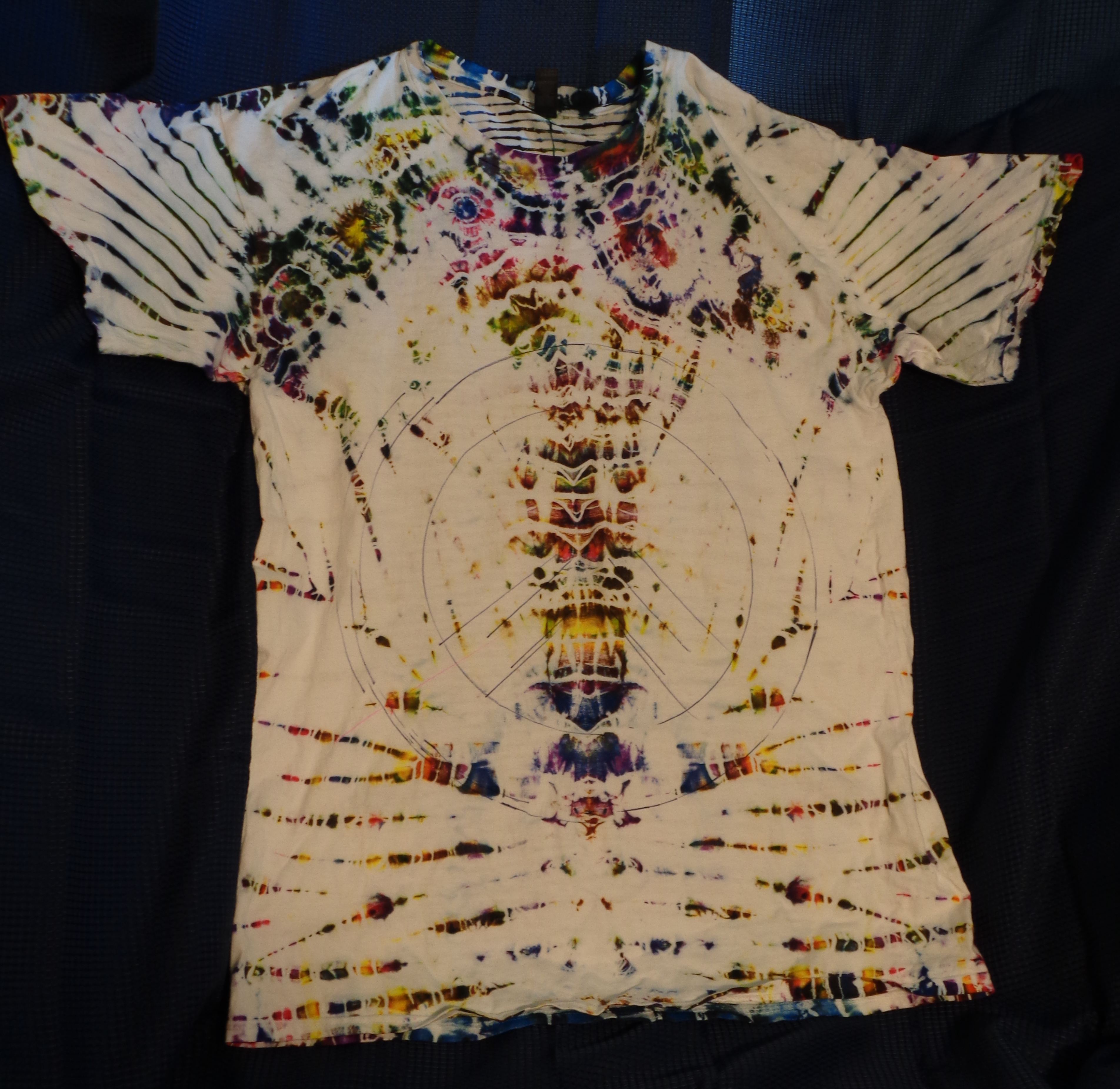 Dsc05767 from Tie Dye July 2024  - 16 Front, Logo 2nd attempt. Front, Back, and Sides are Unique