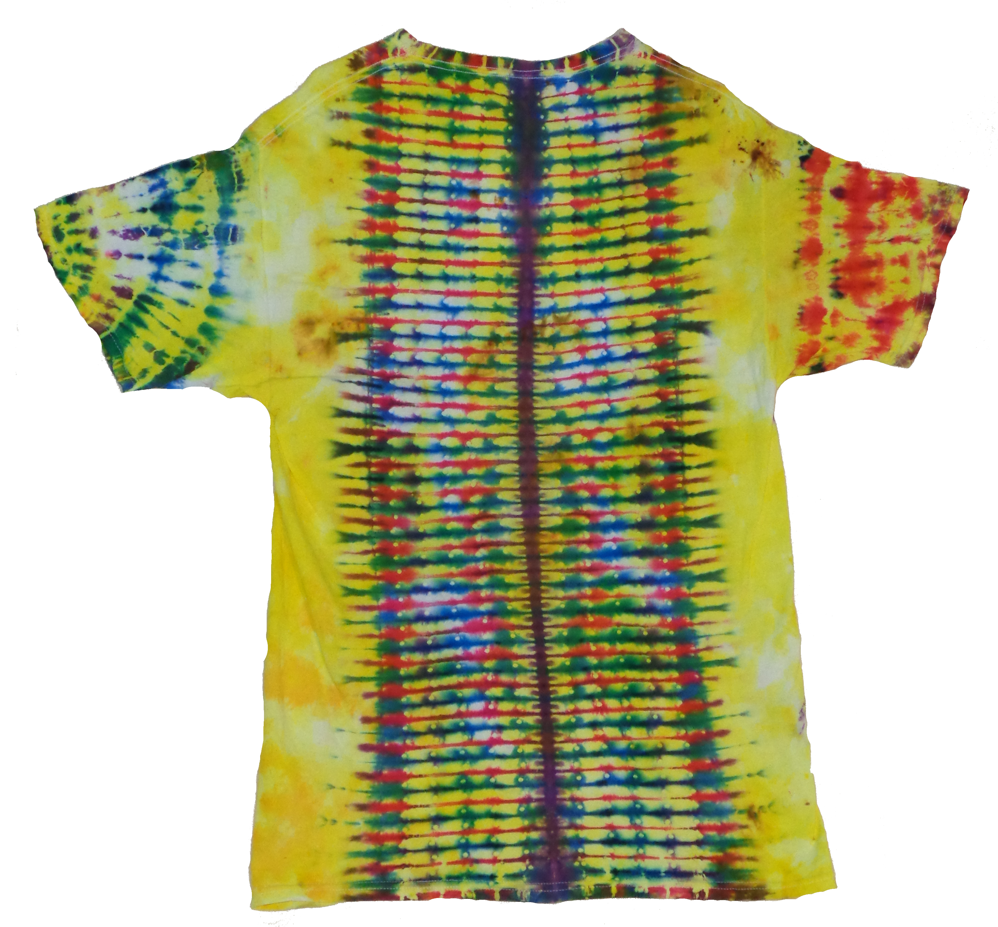 Dsc05807 from Tie Dye July 2024  - 6 F1 LG Back Double Dyed. 2nd attempt my print, look close for the negative space, Front, Back, and Sides are Unique