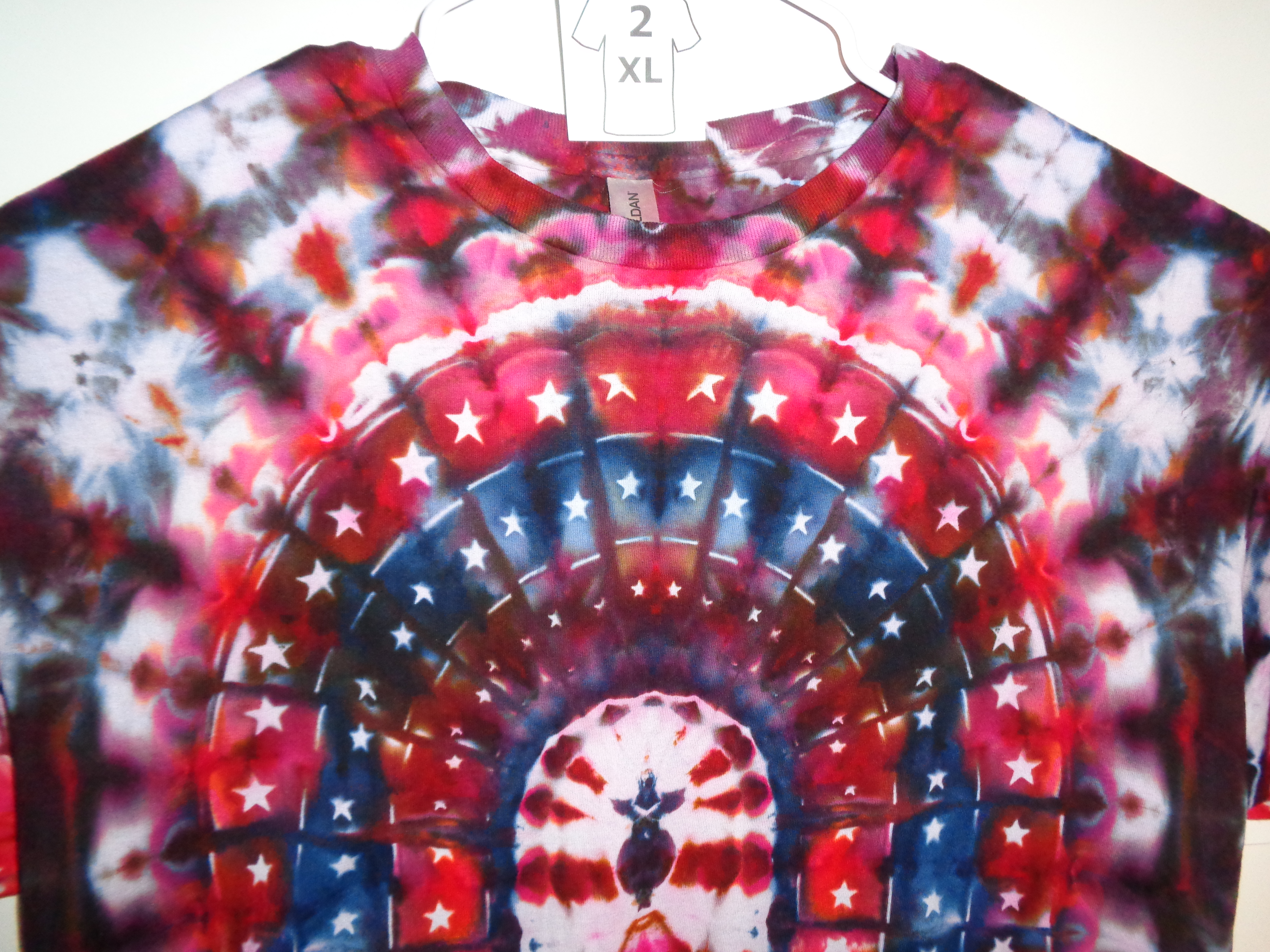 Gallaghersart dsc06722 from Tie Dyenied #50 XXL Stars v2 50x3, Stars v2 on Arms Tie Dye Gildan Ultra Cotton 6.1oz, PFD 