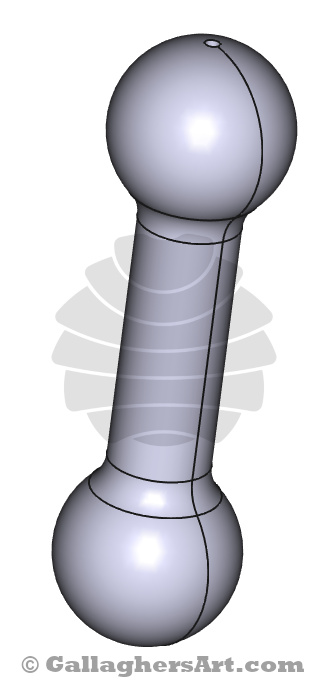 Gallaghersart handle  from 3D Printable Parts for Dyer's  - Ver. #1 