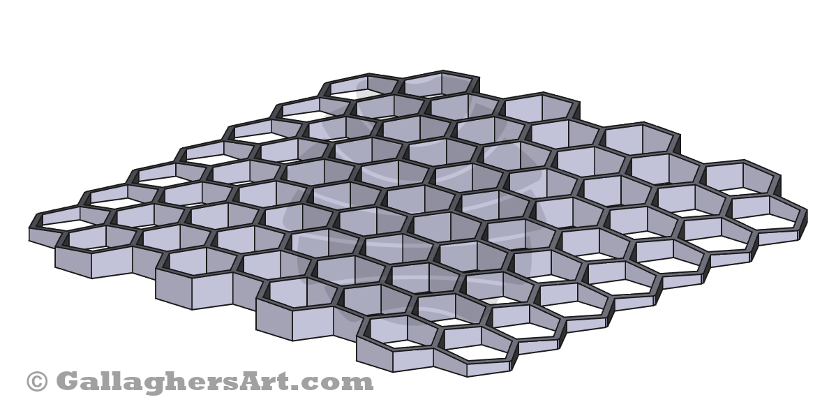 Gallaghersart hex support  from 3D Printable Parts for Dyer's  - Ver. #1 