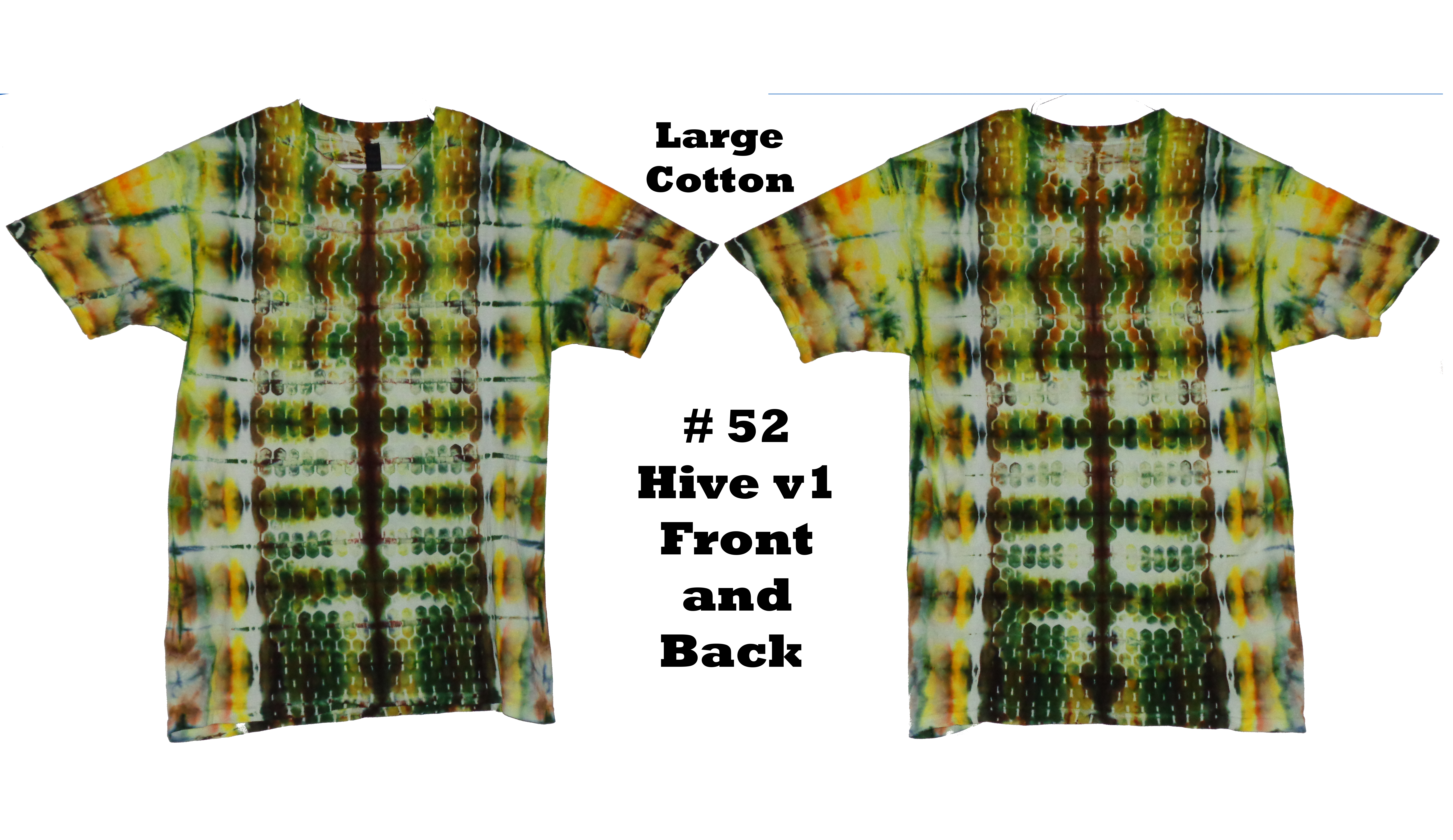 Gallaghersart 52 e from Tie Dyenied #52 LG Dyenied ICE Hive v1 Tie Dye Shirt  - #52 Large