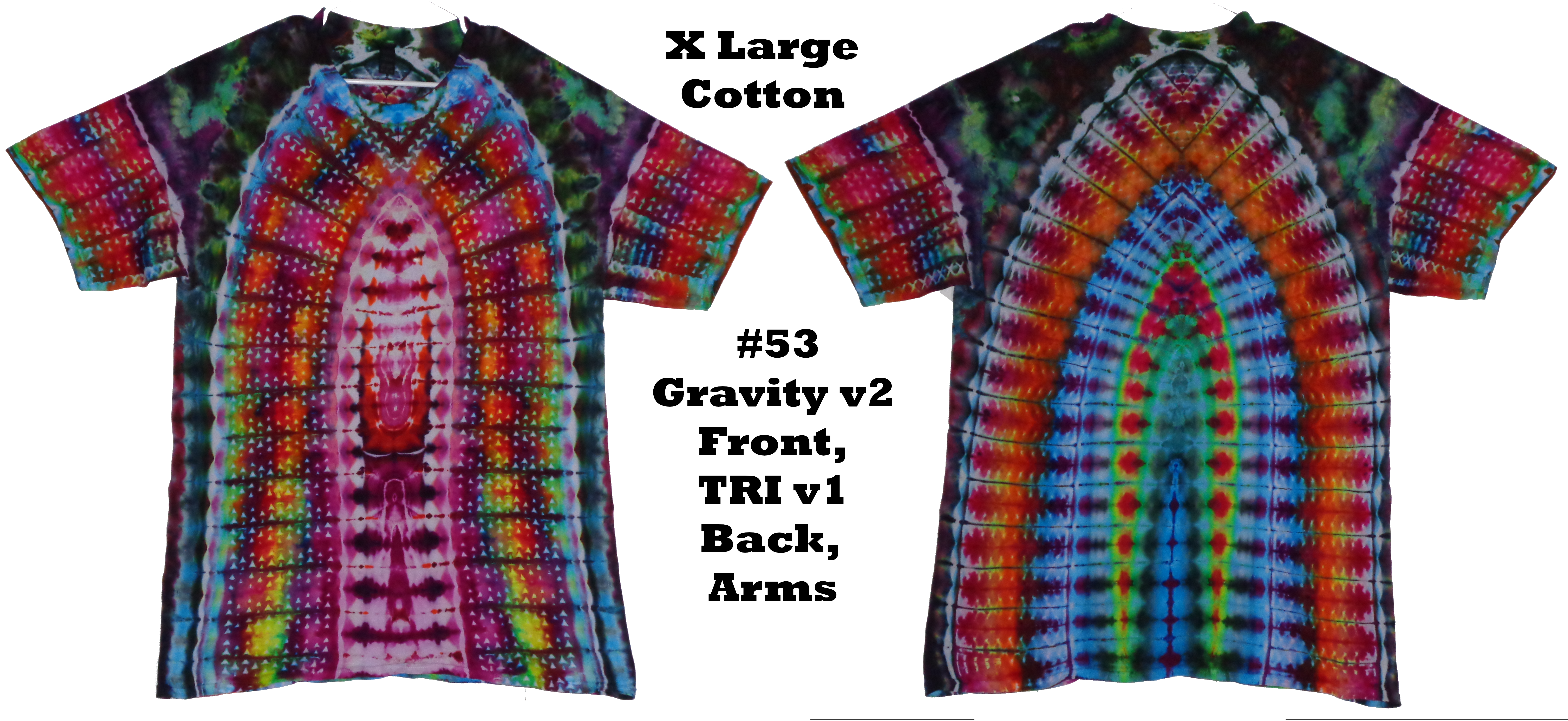 Gallaghersart 53 e from Tie Dyenied #53 XL TRI v1 Gravity v2 Tie Dye Shirt  - #53 XL