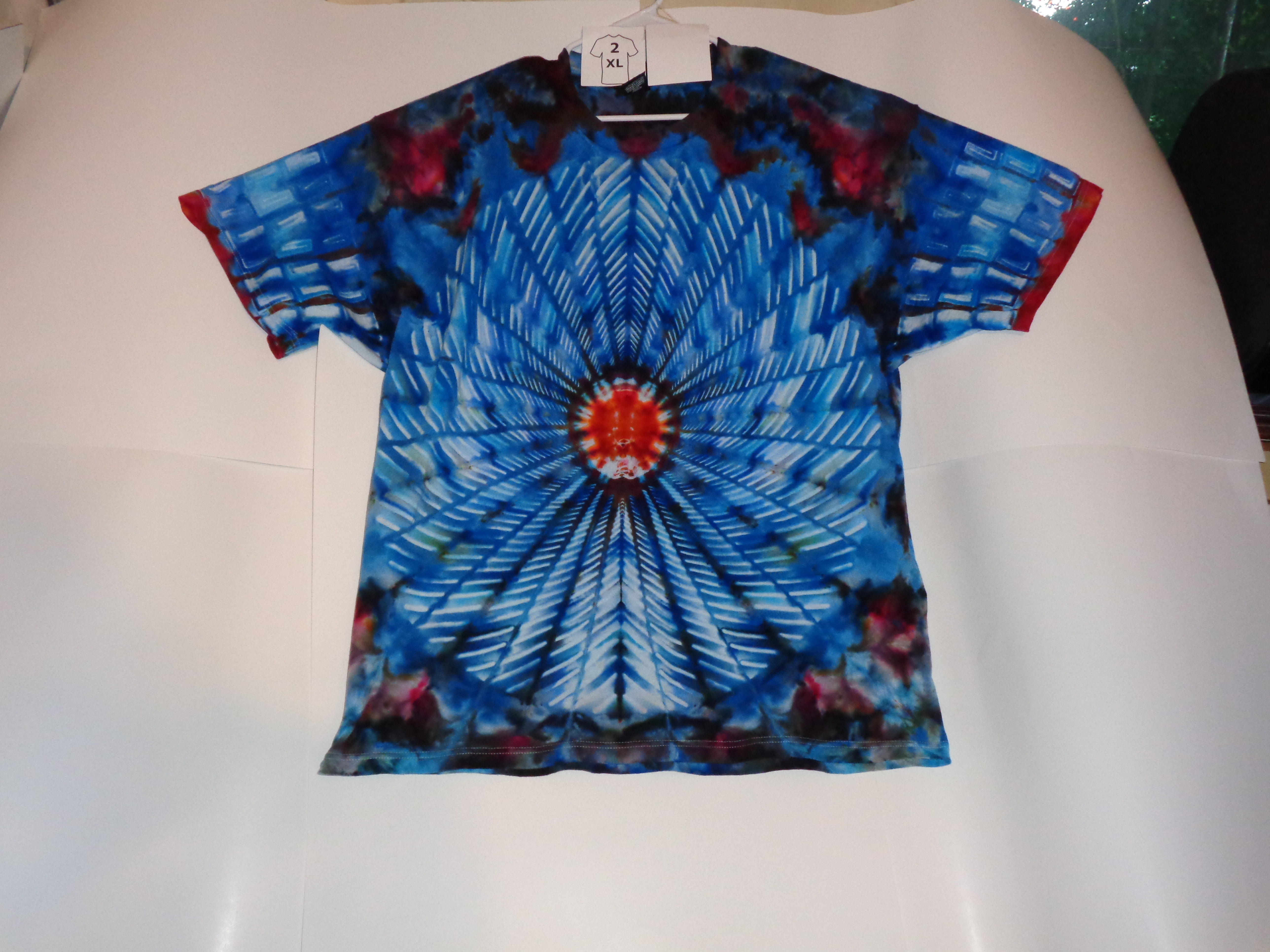 Gallaghersart dsc06973 from Tie Denied #61 Mandala v2 Front and Back Large Tie Dye Shirt  - #61