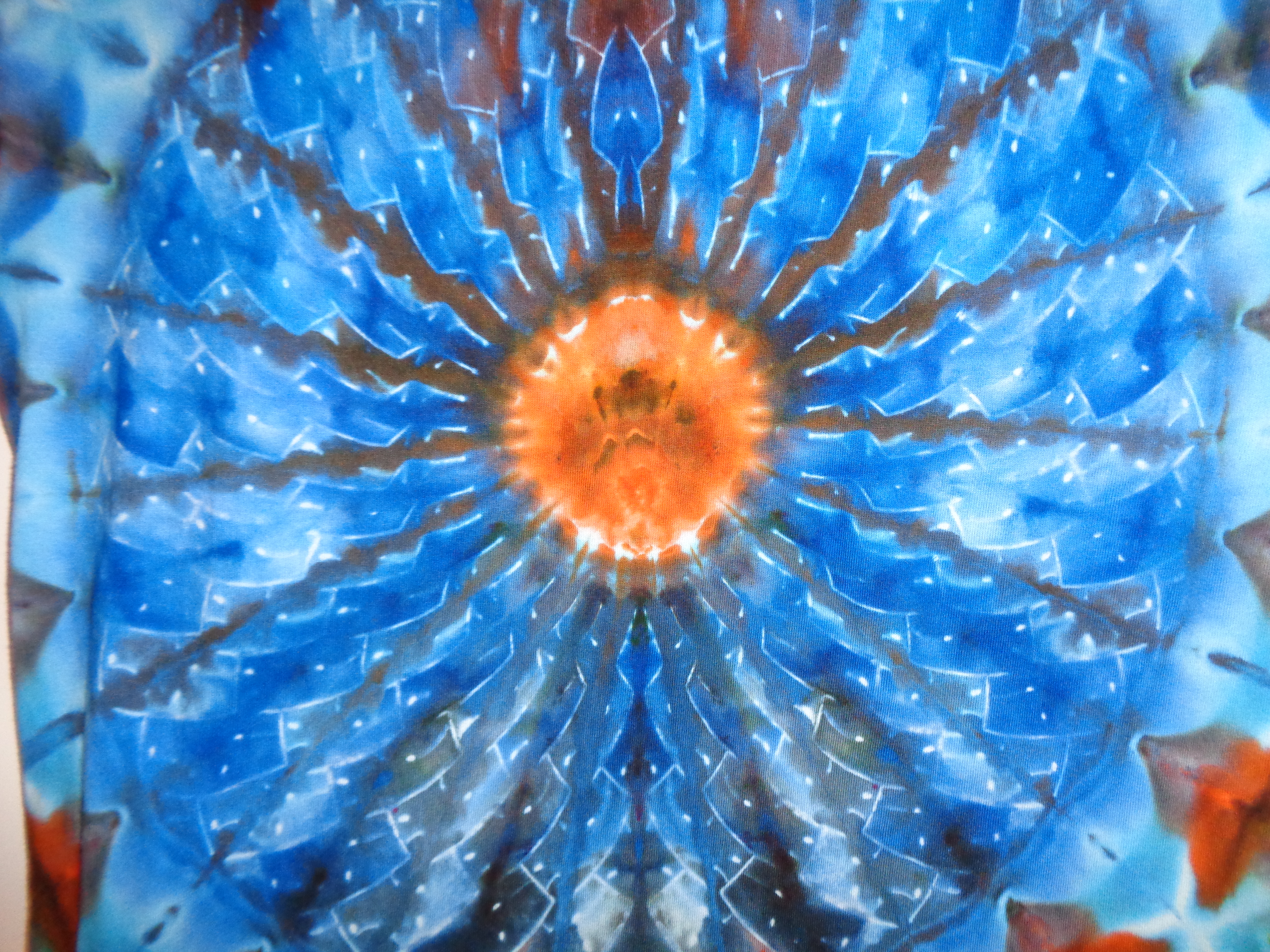 Gallaghersart dsc06998 from Tie Denied #61 Mandala v2 Front and Back Large Tie Dye Shirt  - #61