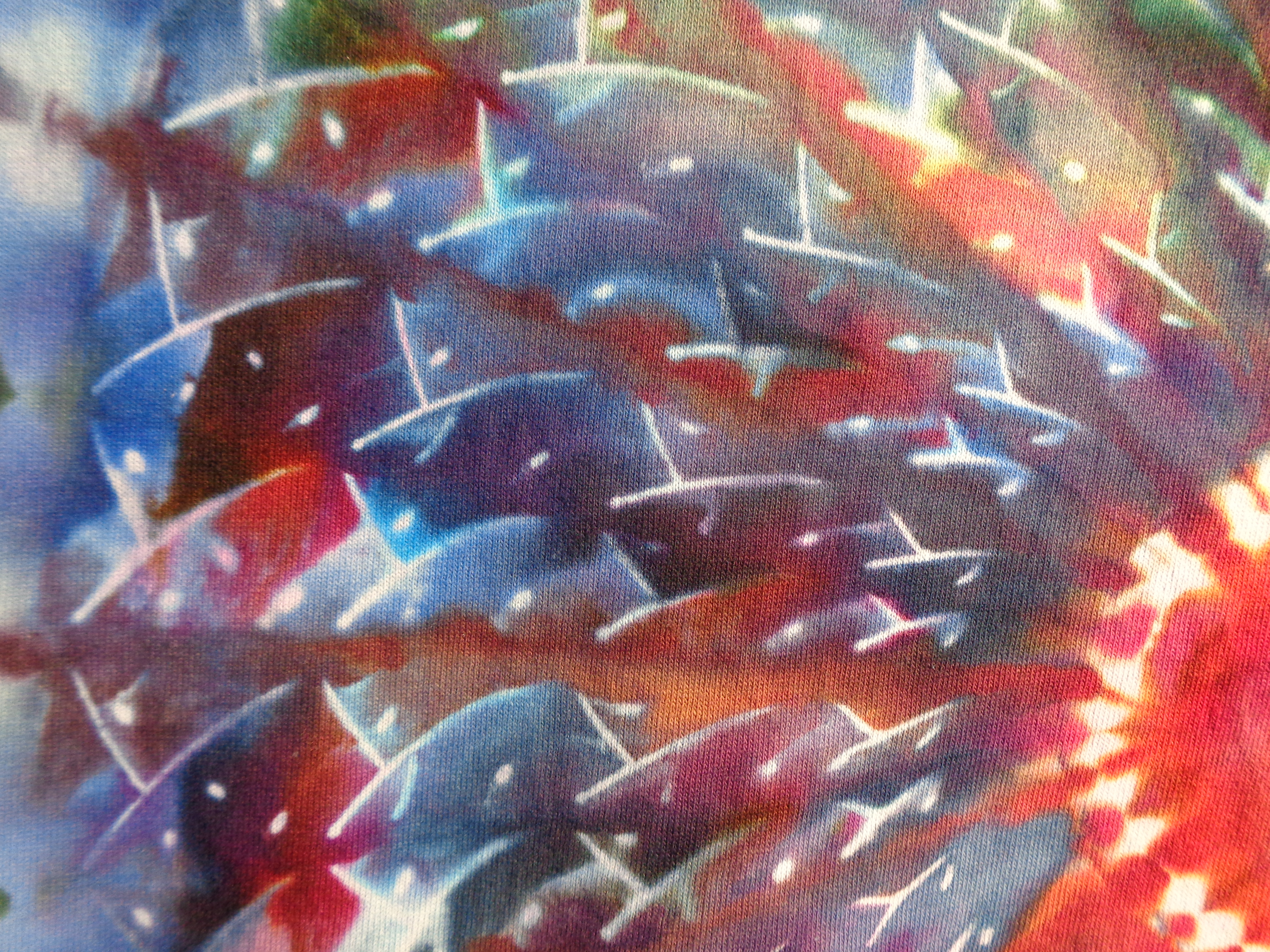 Gallaghersart dsc07100 from Tie Dyenied #64 XL ICE Mandala v2 (F+B), Spirals Arms, Blocks v1 Bottom Tie Dye Shirt  - #64