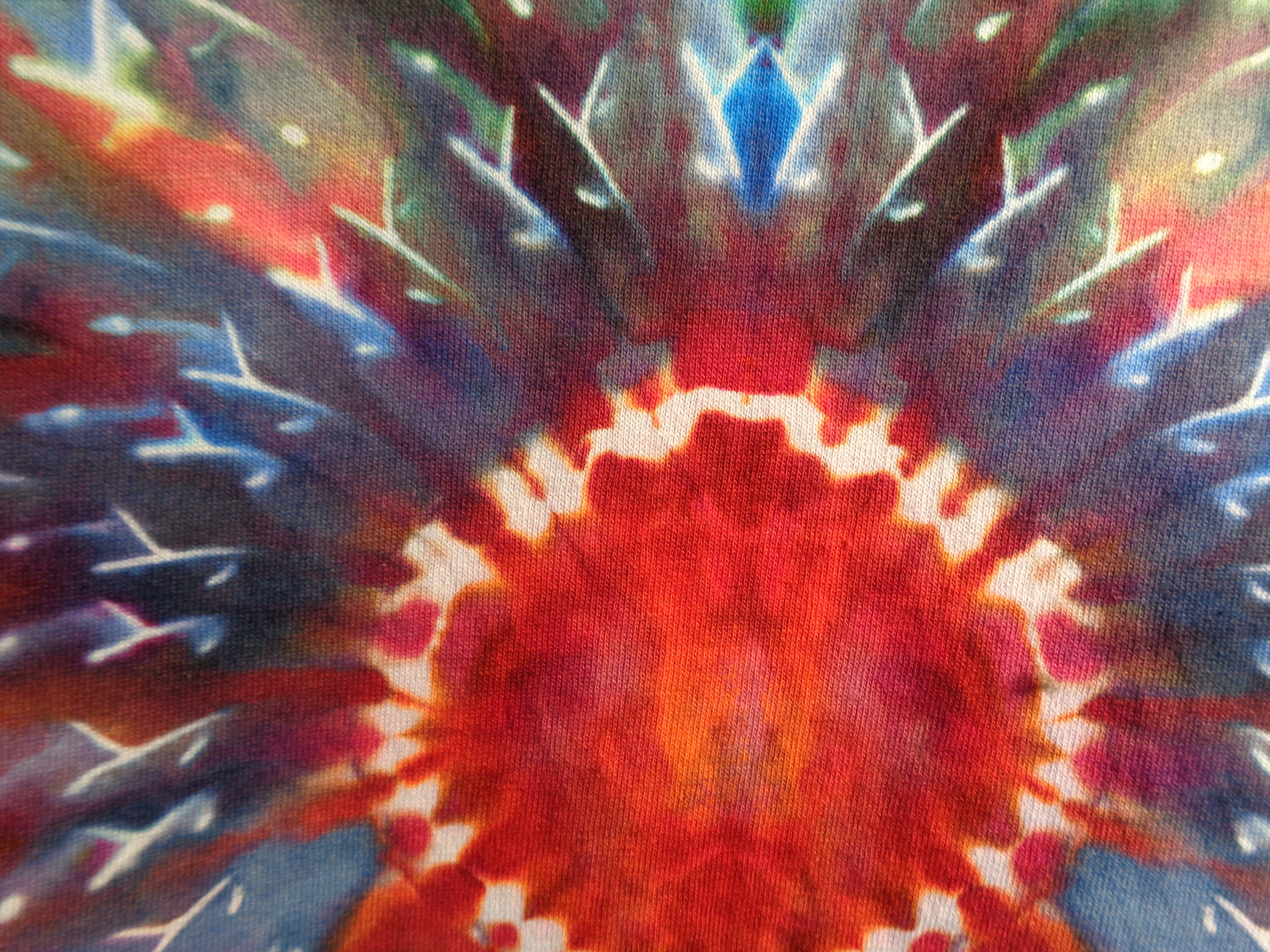 Gallaghersart dsc07103 from Tie Dyenied #64 XL ICE Mandala v2 (F+B), Spirals Arms, Blocks v1 Bottom Tie Dye Shirt  - #64