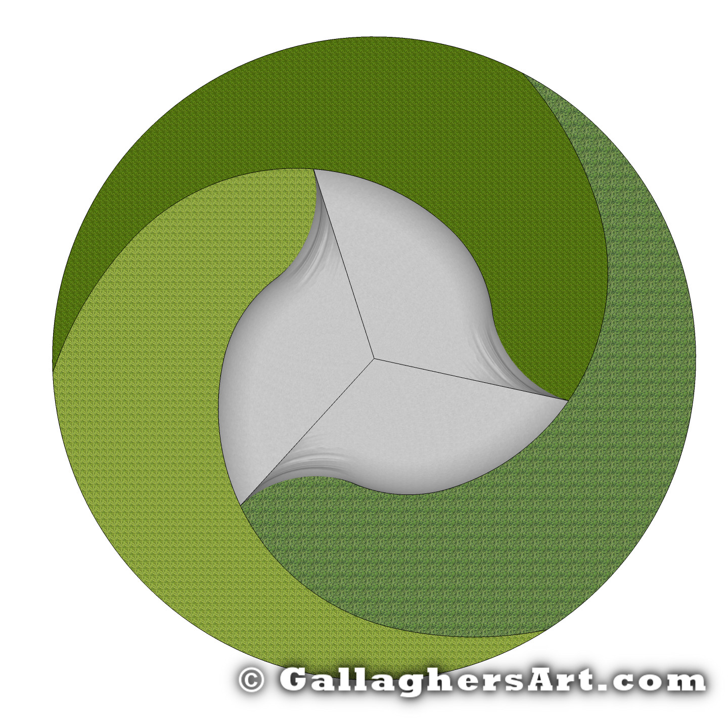 Gallaghersart fdome 003 top from Fibonacci Inspired Dome {inner:name}.{inner:extension} - Top View