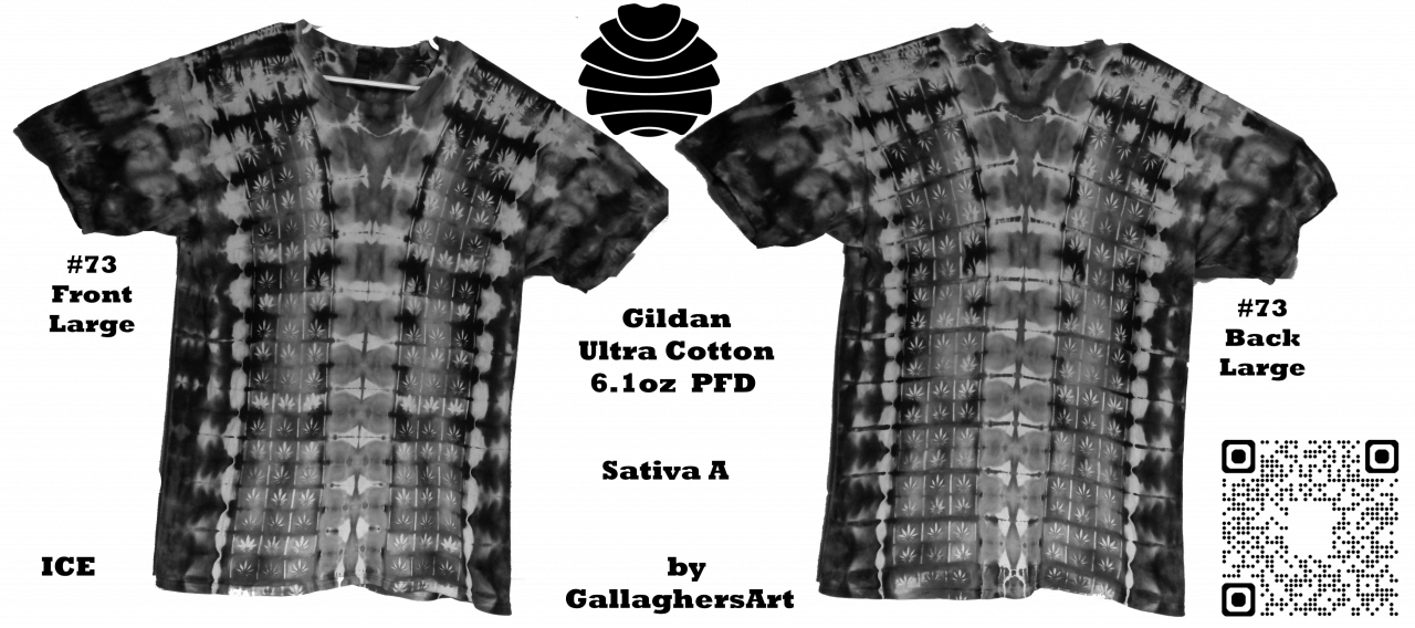 Gallaghersart 73 ga from Tie Dyenied #73 L Sativa v1, Totally Unique Handmade, Gildan Ultra Cotton 6.1oz, PFD gallaghersart_73_ga.png  - #73 Large