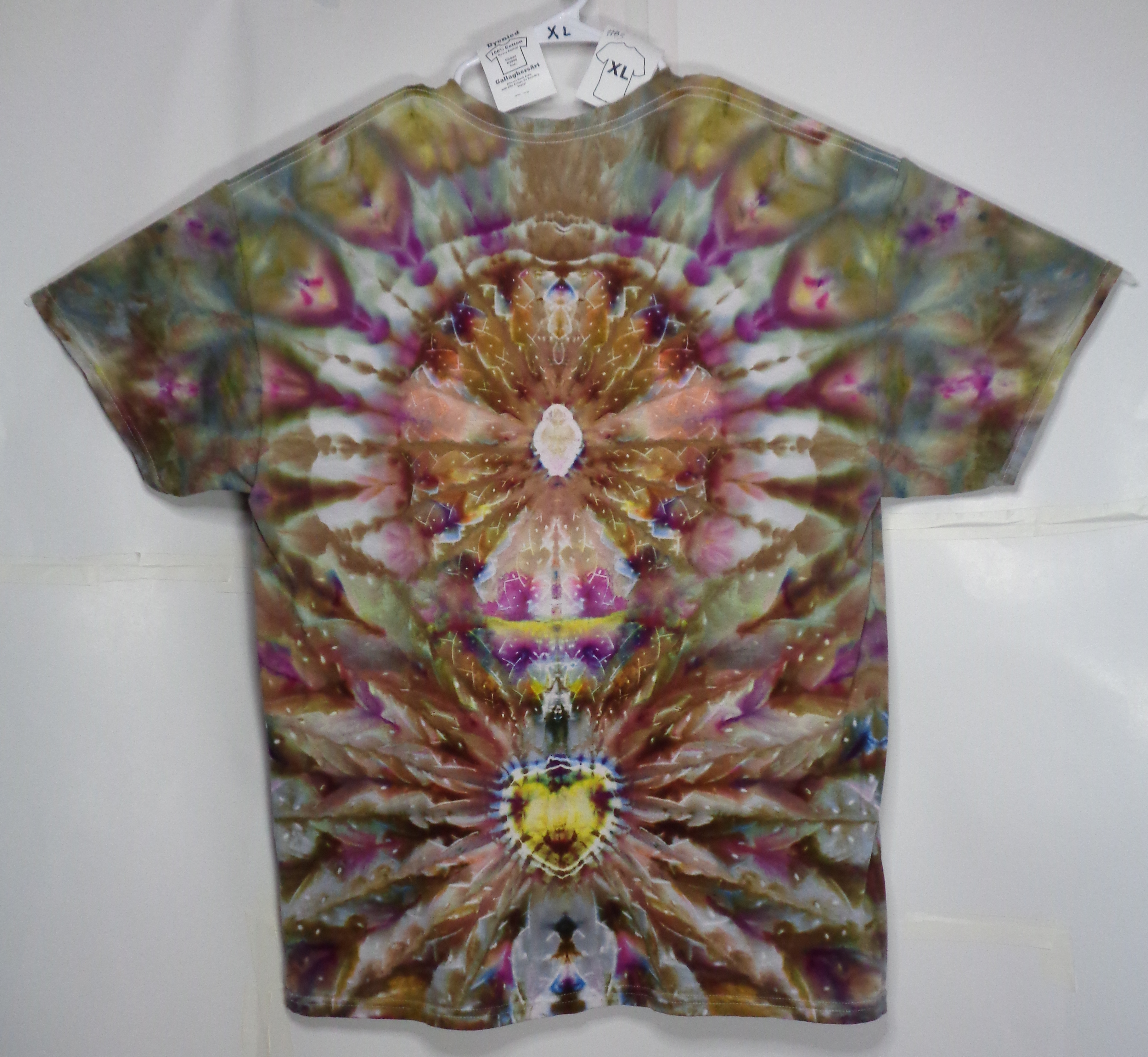 Gallaghersart 83 b from Tie Dyenied #83 XL Dual Mandala, Gildan Ultra Cotton 6.1oz, PFD  - #83
