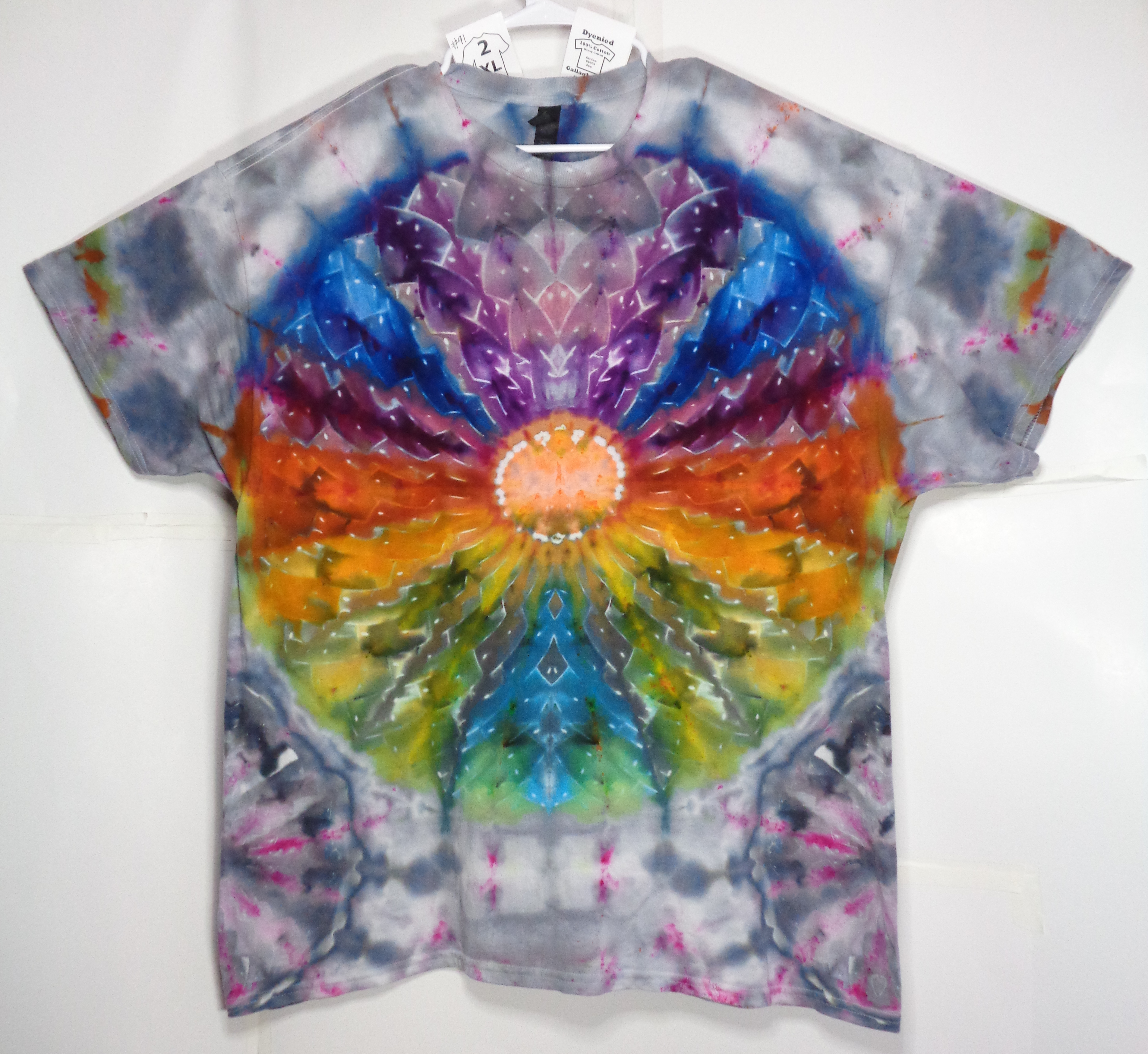 Gallaghersart 91 f from Tie Dyenied #91 2XL Mandala, Gildan Heavy Cotton 5.3oz  - #91