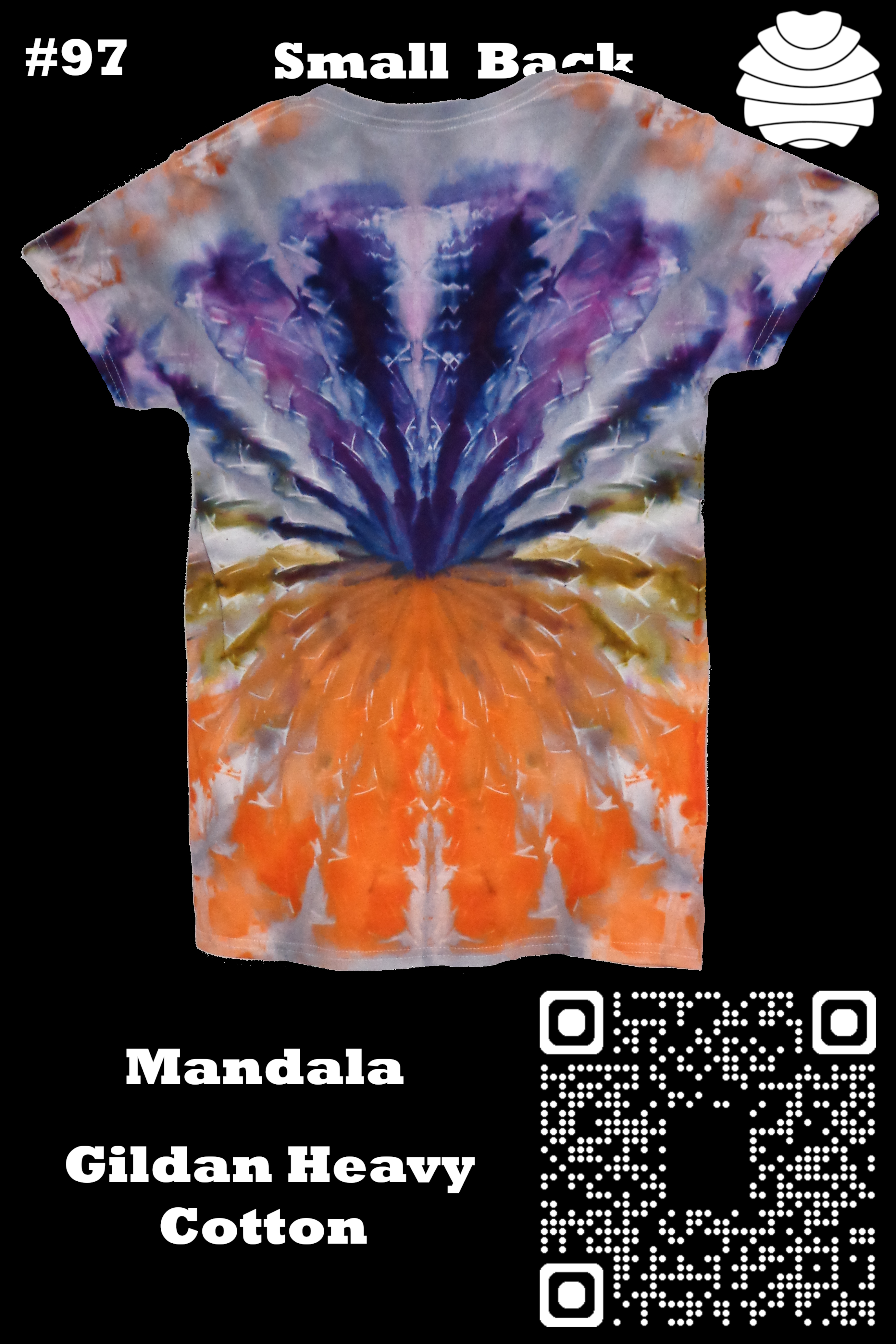 4x6 97 b from Tie Dyenied #97 Small Mandala, Gildan Heavy Cotton 5.3oz 4x6_97_b.png - #97 Small Mandala, Gildan Heavy Cotton 5.3oz