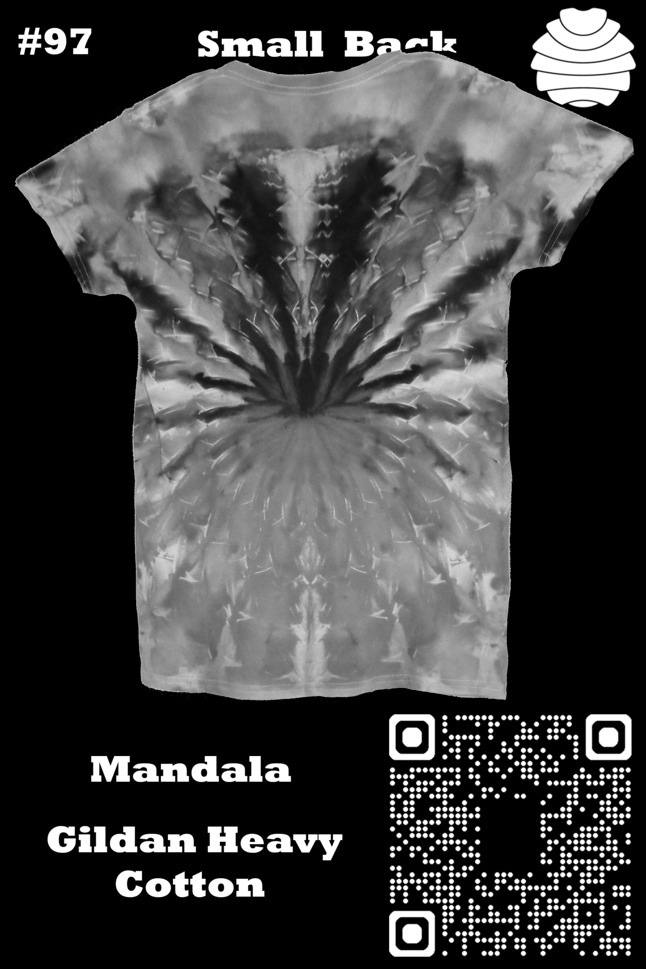 4x6 97 b from Tie Dyenied #97 Small Mandala, Gildan Heavy Cotton 5.3oz 4x6_97_b.png  - #97 Small Mandala, Gildan Heavy Cotton 5.3oz