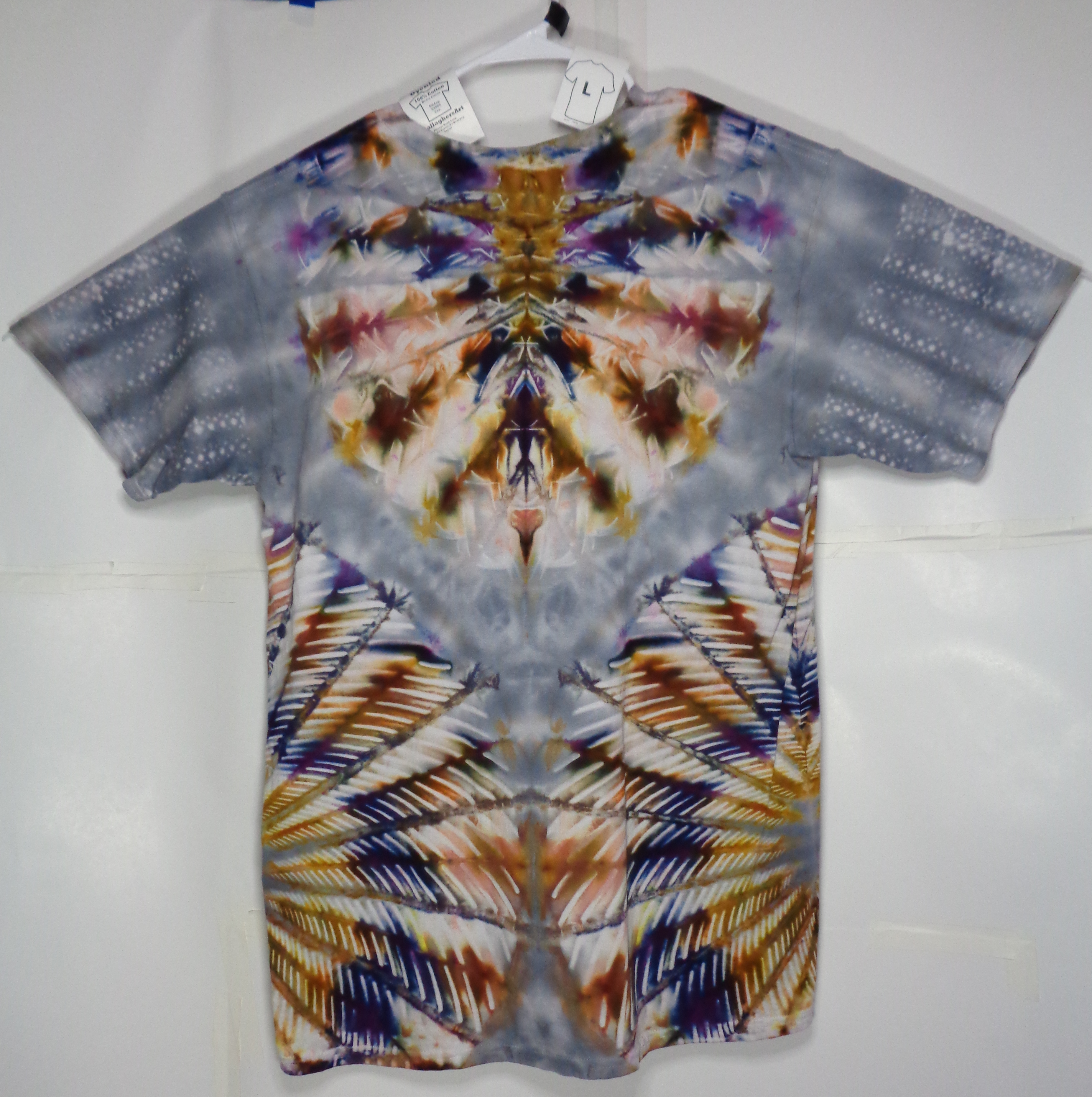 Gallaghersart 98 b from Tie Dyenied #98 L Mandala x3, Dots, Gildan Ultra Cotton 6.1oz, PFD  - #98