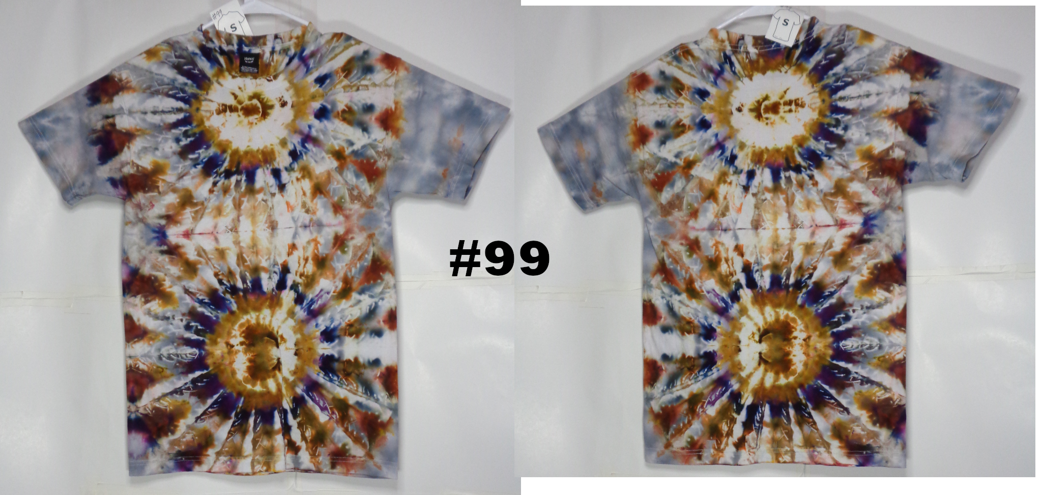 Gallaghersart 99 from Tie Dyenied #99 Small Dual Mandala, Beefy T  - #99
