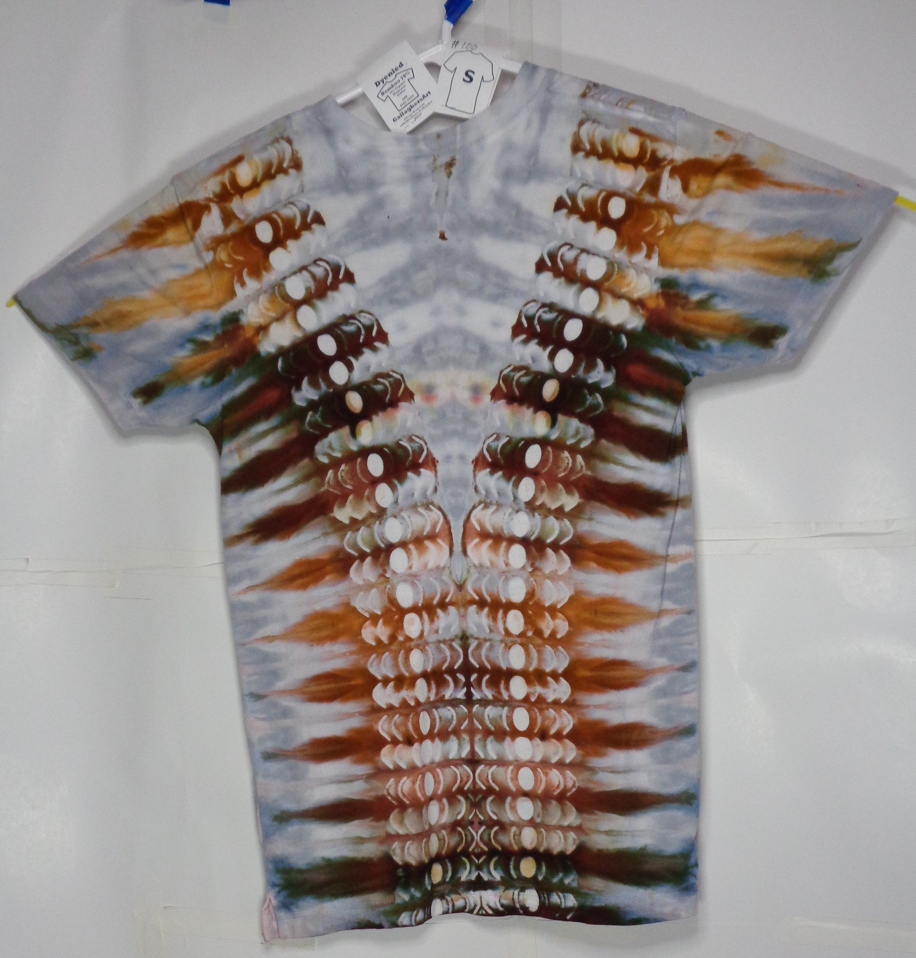 Gallaghersart 100 b from Tie Dyenied #100 S Galaxy Split, Unisex Bamboo / Ringspun Cotton 5.3oz  - #100