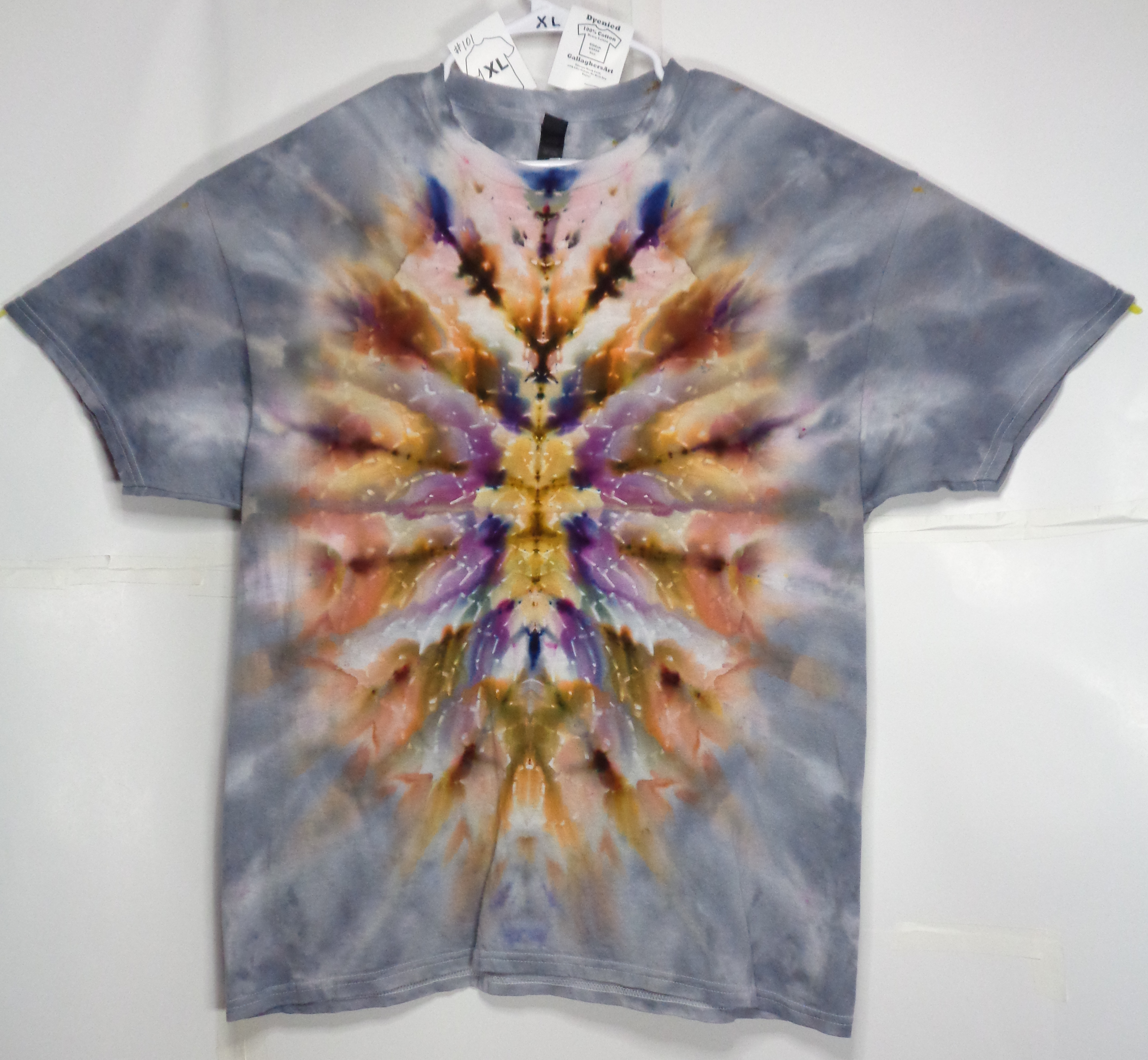 Gallaghersart 101 f from Tie Dyenied #101 XL Mandala, Gildan Ultra Cotton 6.1oz, PFD  - #101