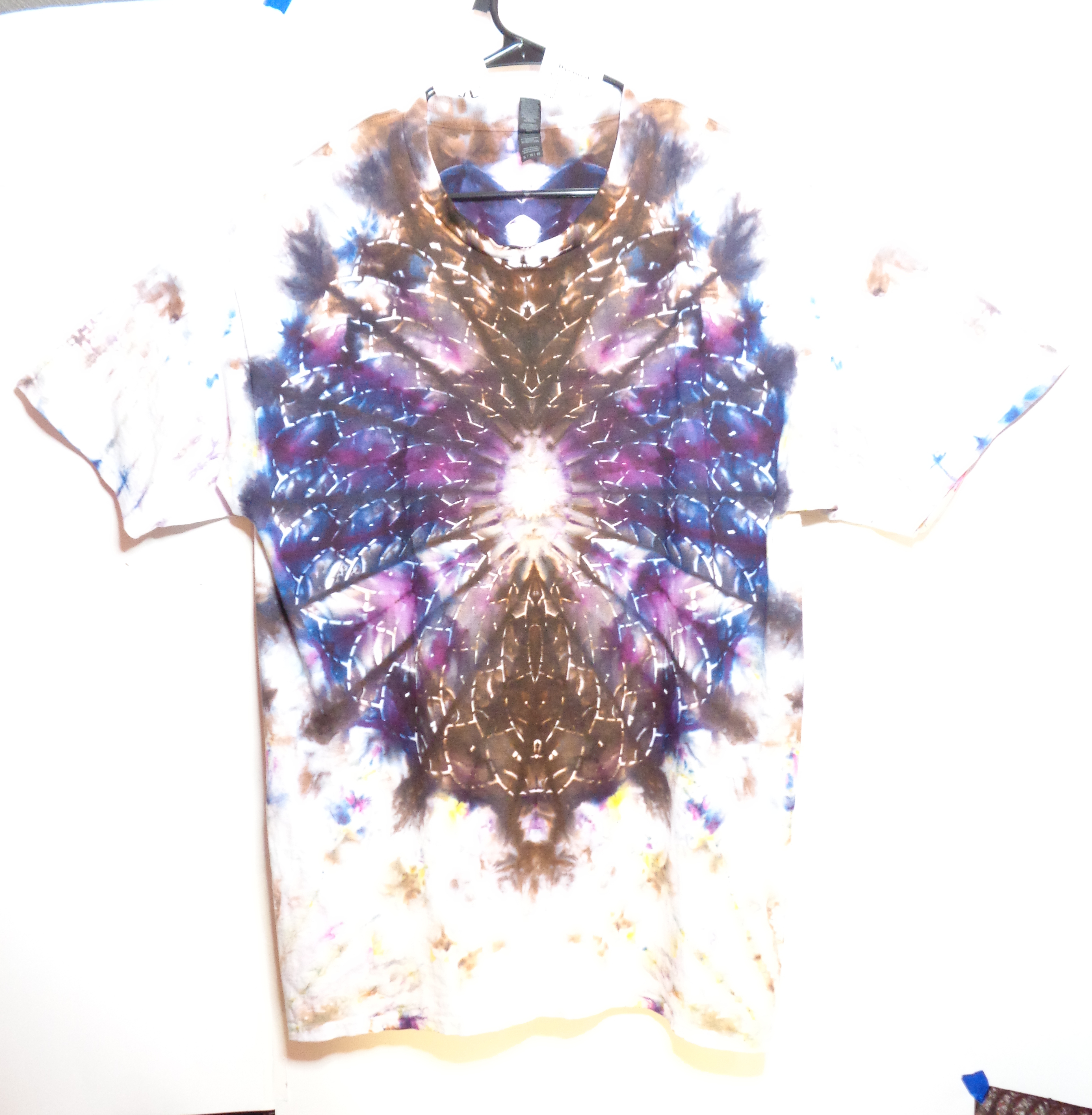 Gallaghersart dsc07413 from Tie Dyenied #105 XL Dual Sided, Mandala v1 (F), Mandala v4 (B), TRI and Mandala, Gildan Cotton 6.1oz, PFD  - #105