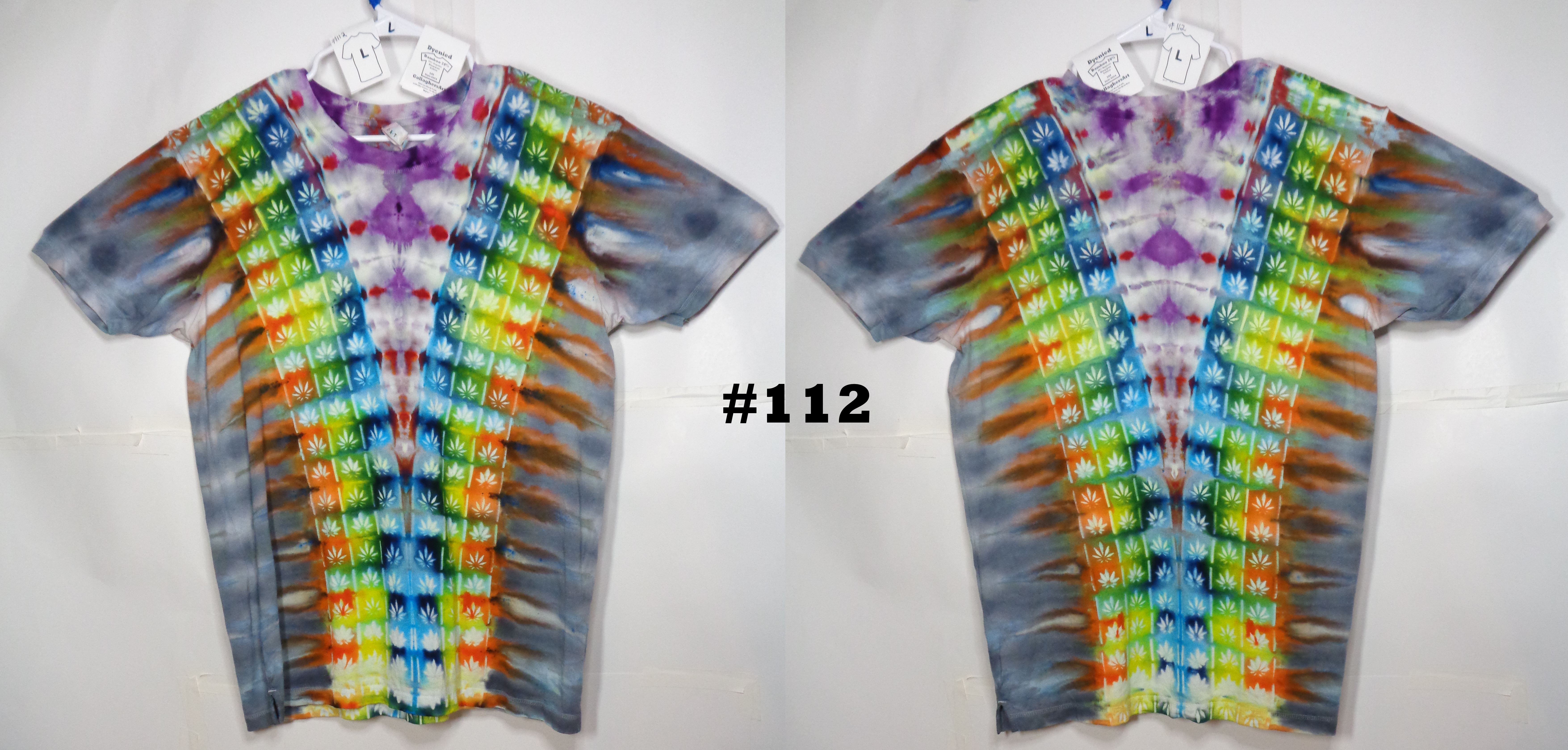 Gallaghersart 112 from Tie Dyenied #112 Large Sativa Unisex Bamboo / Ringspun Cotton 5.3oz  - #112 Large