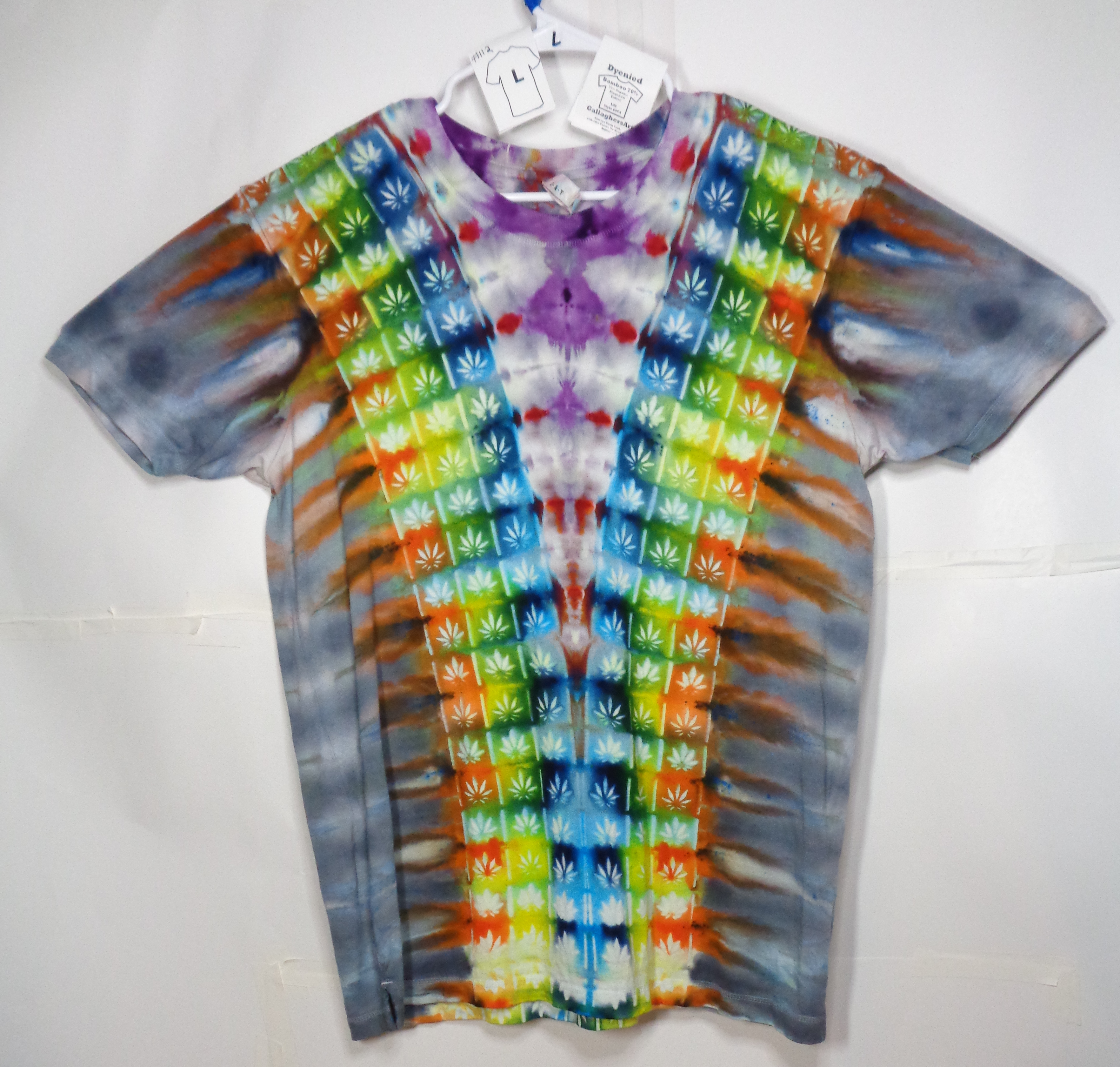 Gallaghersart dsc07430 from Tie Dyenied #112 Large Sativa Unisex Bamboo / Ringspun Cotton 5.3oz  - #112