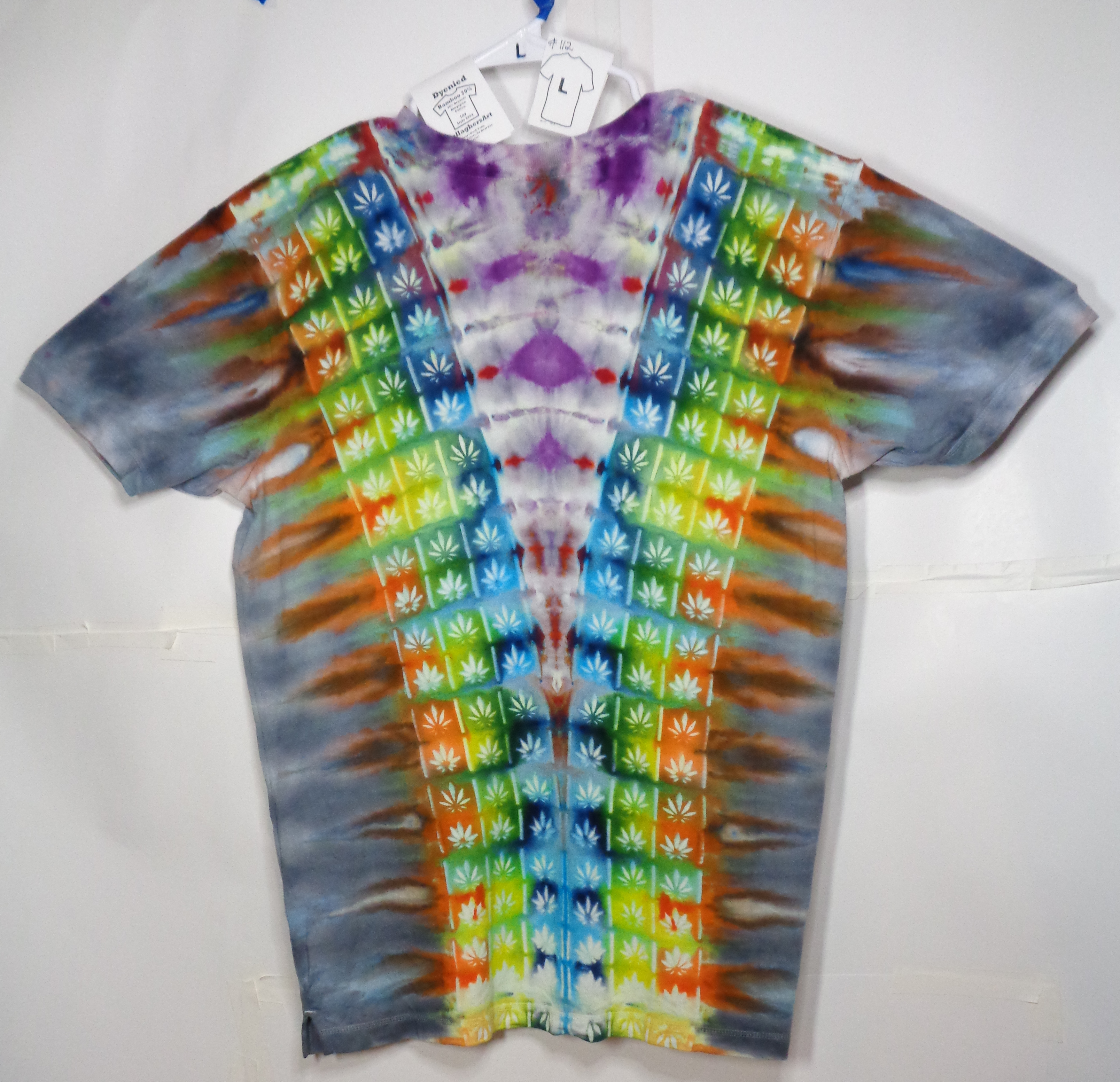 Gallaghersart dsc07431 from Tie Dyenied #112 Large Sativa Unisex Bamboo / Ringspun Cotton 5.3oz  - #112