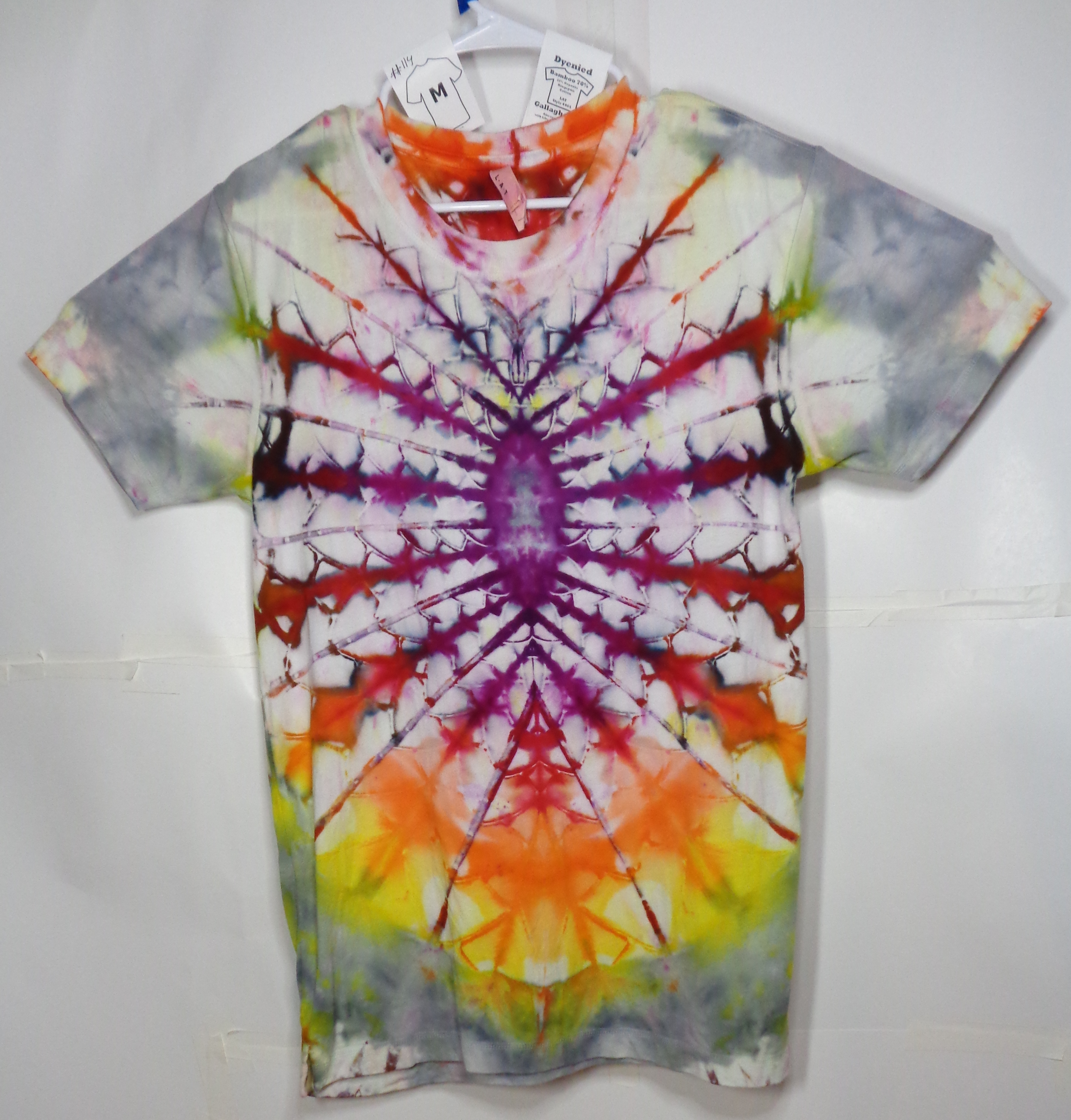 Gallaghersart dsc07434 from Tie Dyenied #114 M Mandala Unisex Bamboo / Ringspun Cotton 5.3oz  - #114