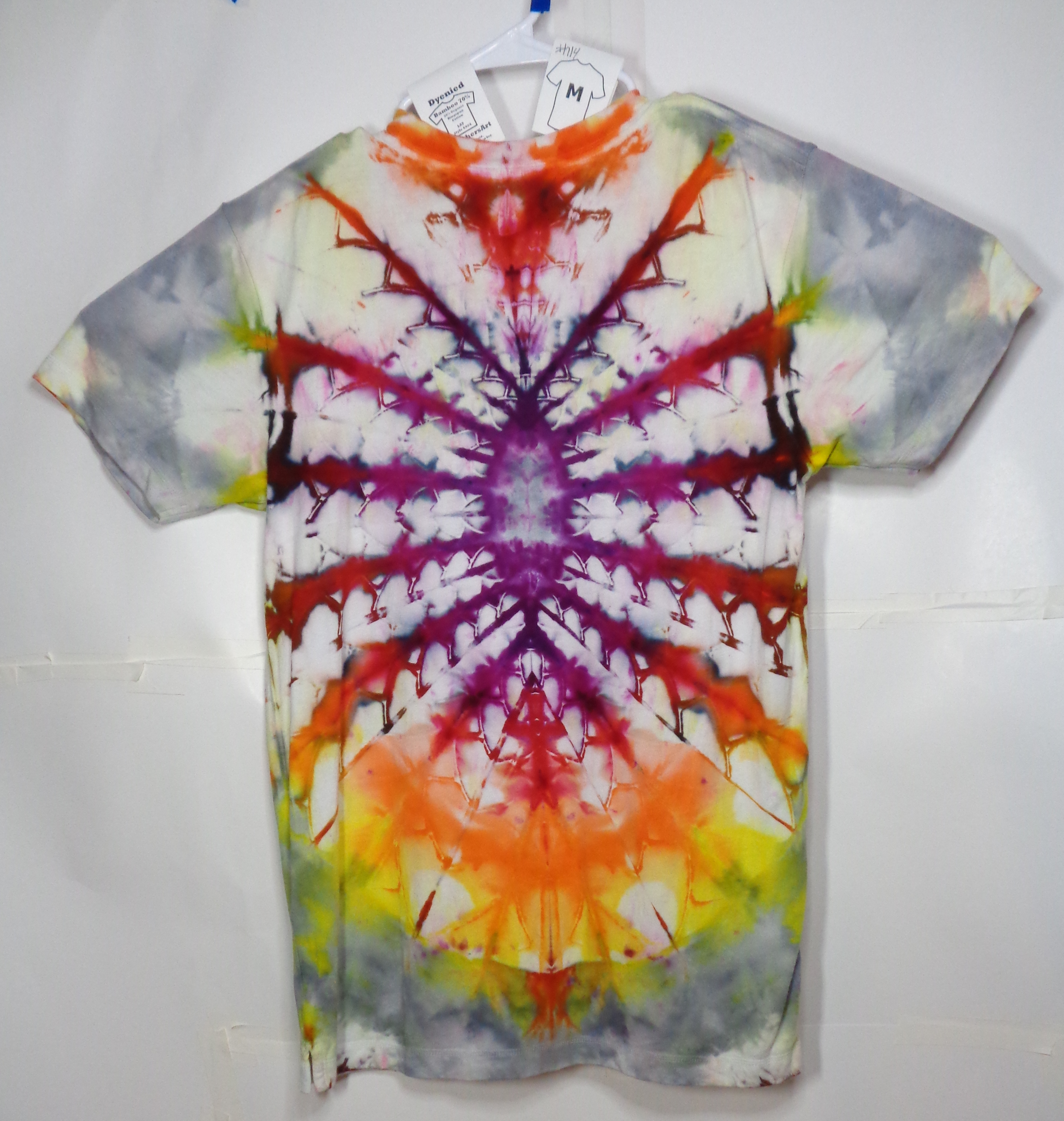 Gallaghersart dsc07436 from Tie Dyenied #114 M Mandala Unisex Bamboo / Ringspun Cotton 5.3oz  - #114