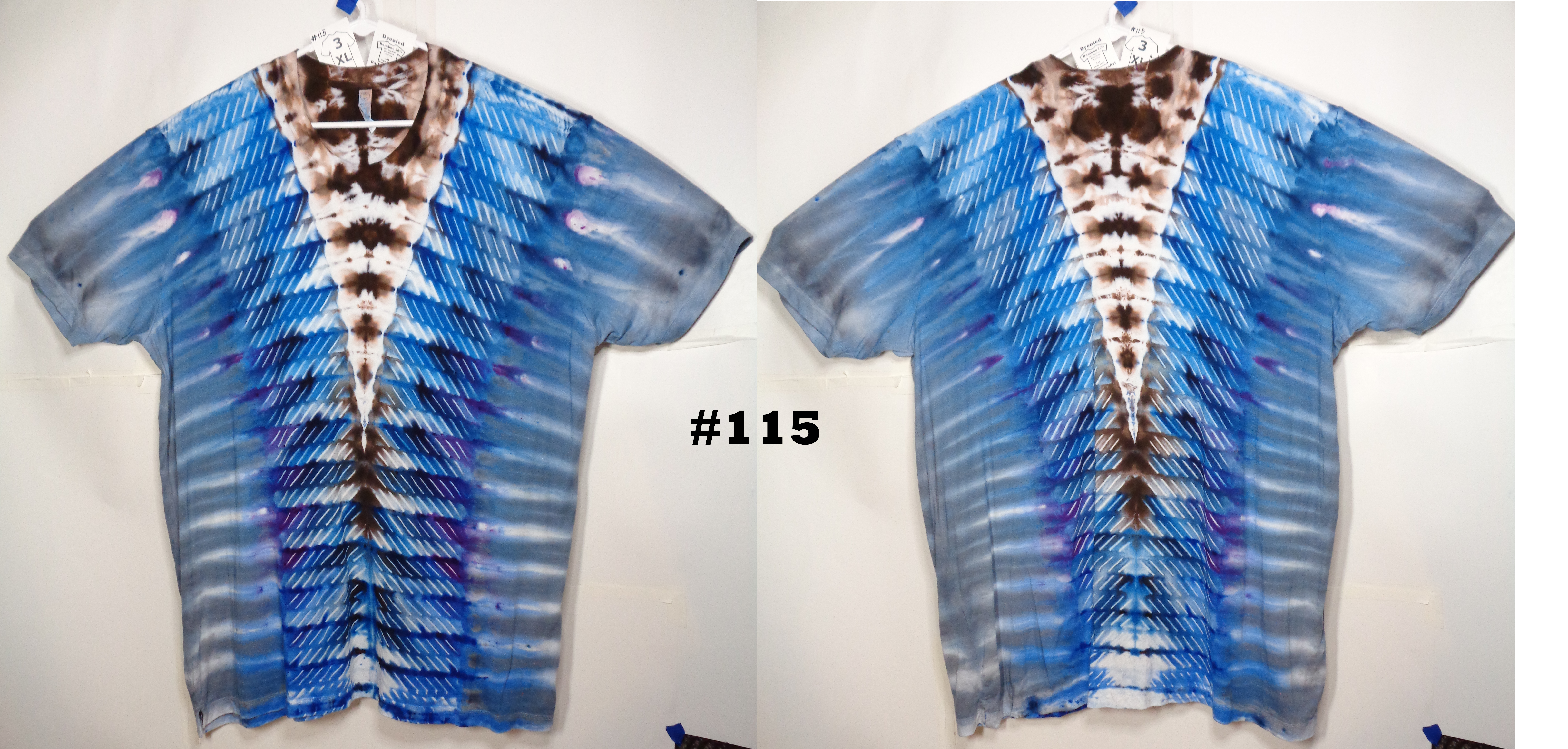 Gallaghersart 115 from Tie Dyenied #115 3XL Slots, Unisex Bamboo / Ringspun Cotton 5.3oz  - #115