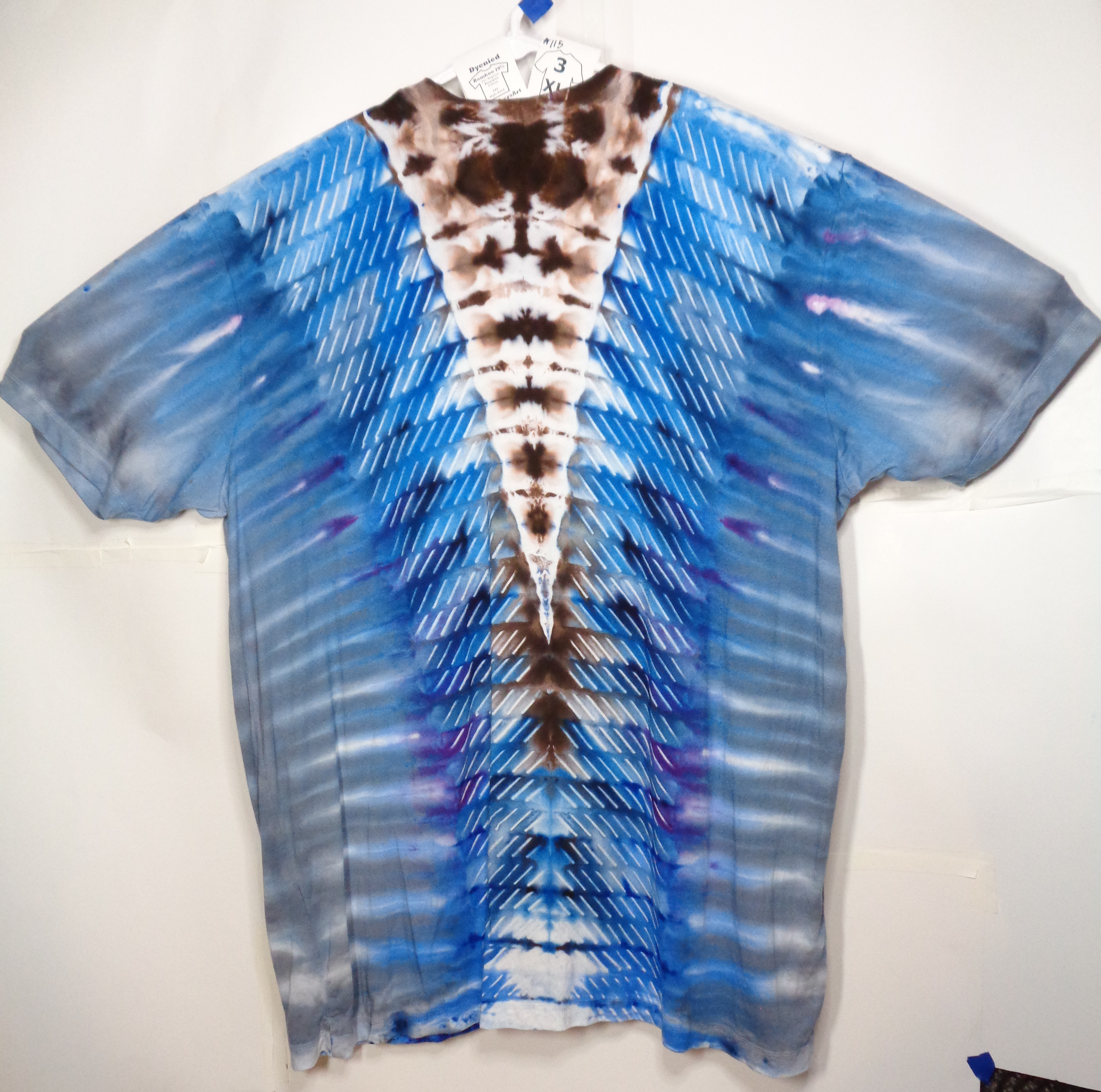 Gallaghersart dsc07439 from Tie Dyenied #115 3XL Slots, Unisex Bamboo / Ringspun Cotton 5.3oz  - #115