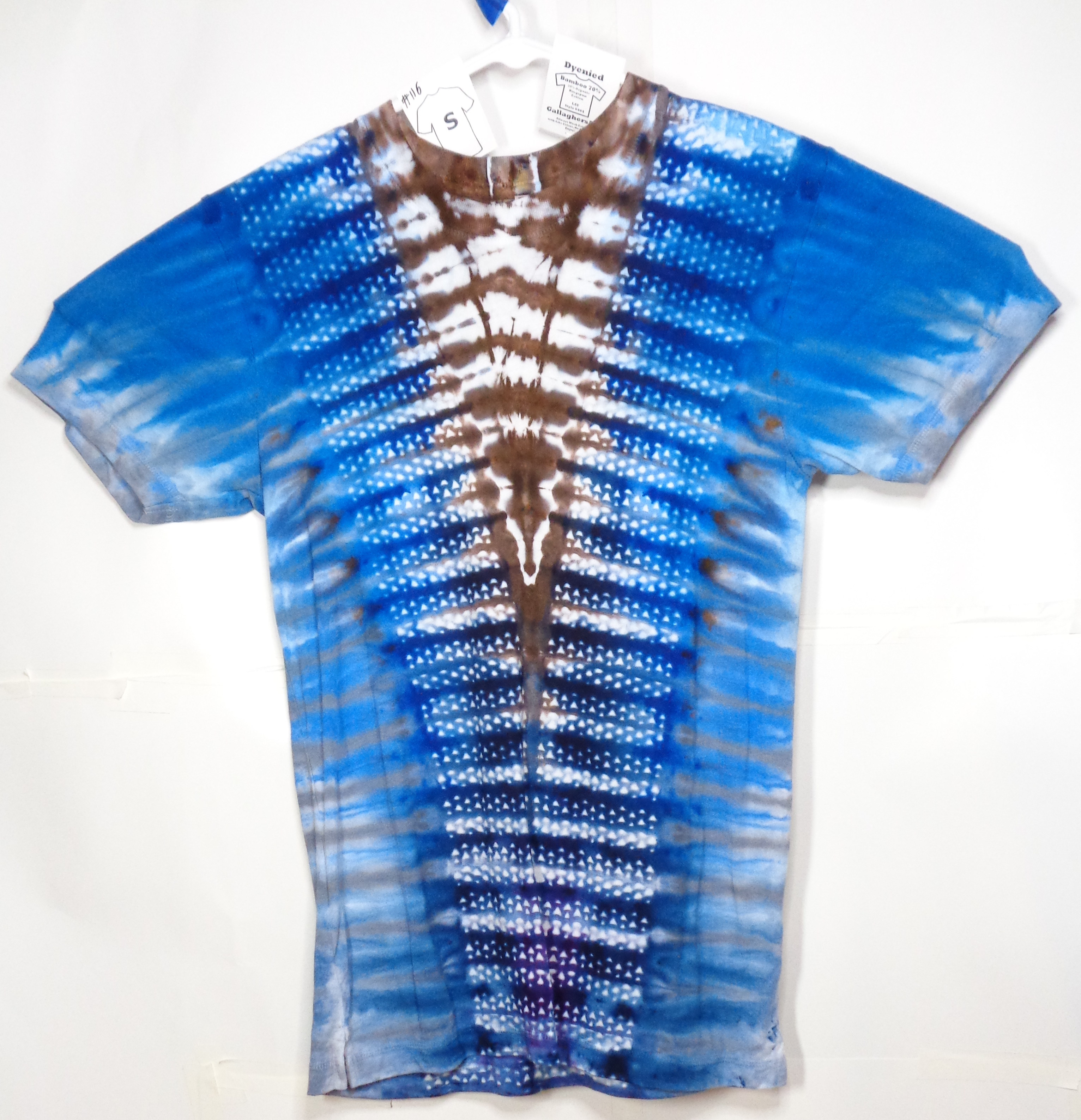 Gallaghersart dsc07440 from Tie Dyenied #116 S TRI mini, Unisex Bamboo / Ringspun Cotton 5.3oz  - #116