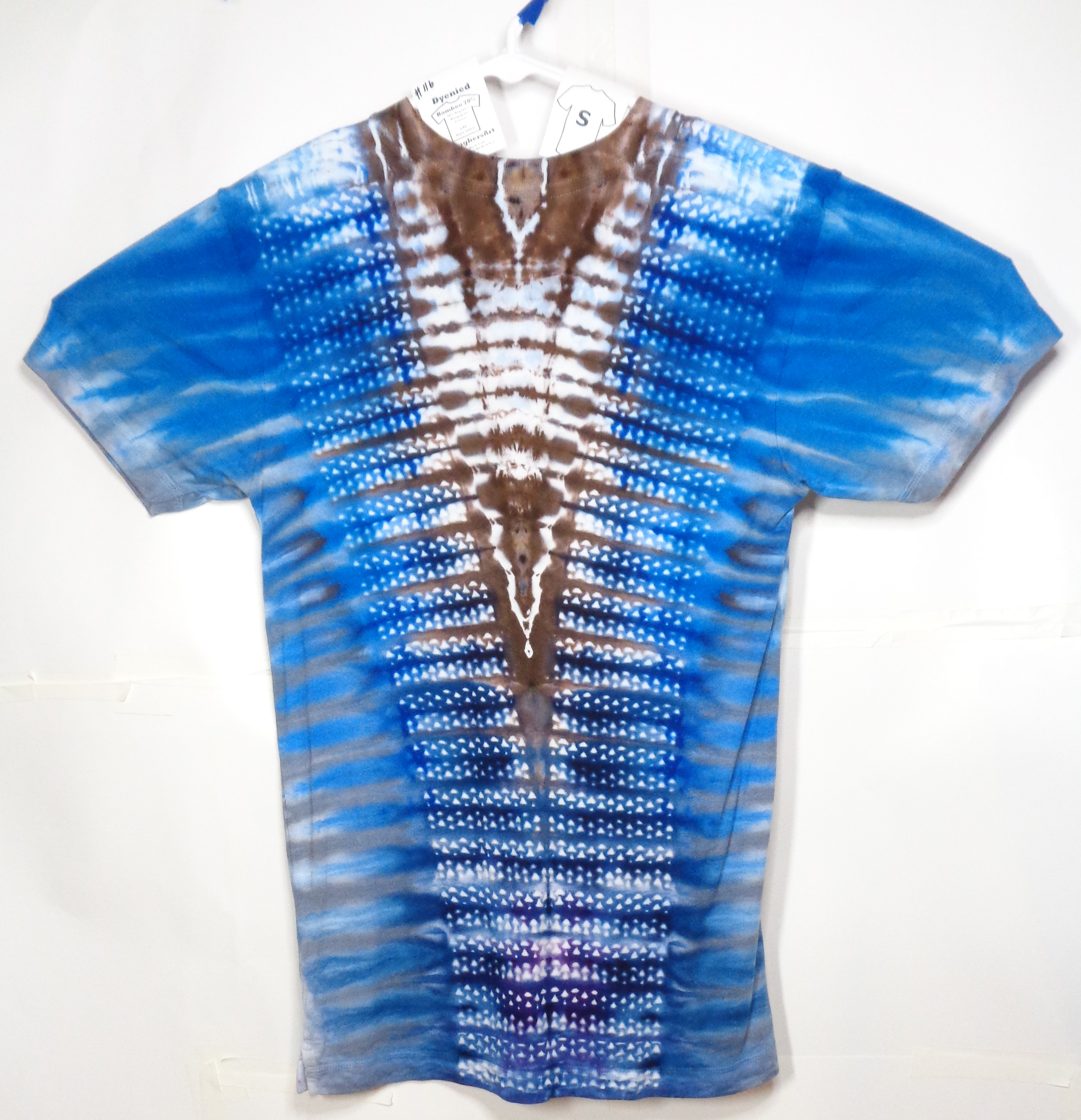 Gallaghersart dsc07441 from Tie Dyenied #116 S TRI mini, Unisex Bamboo / Ringspun Cotton 5.3oz  - #116