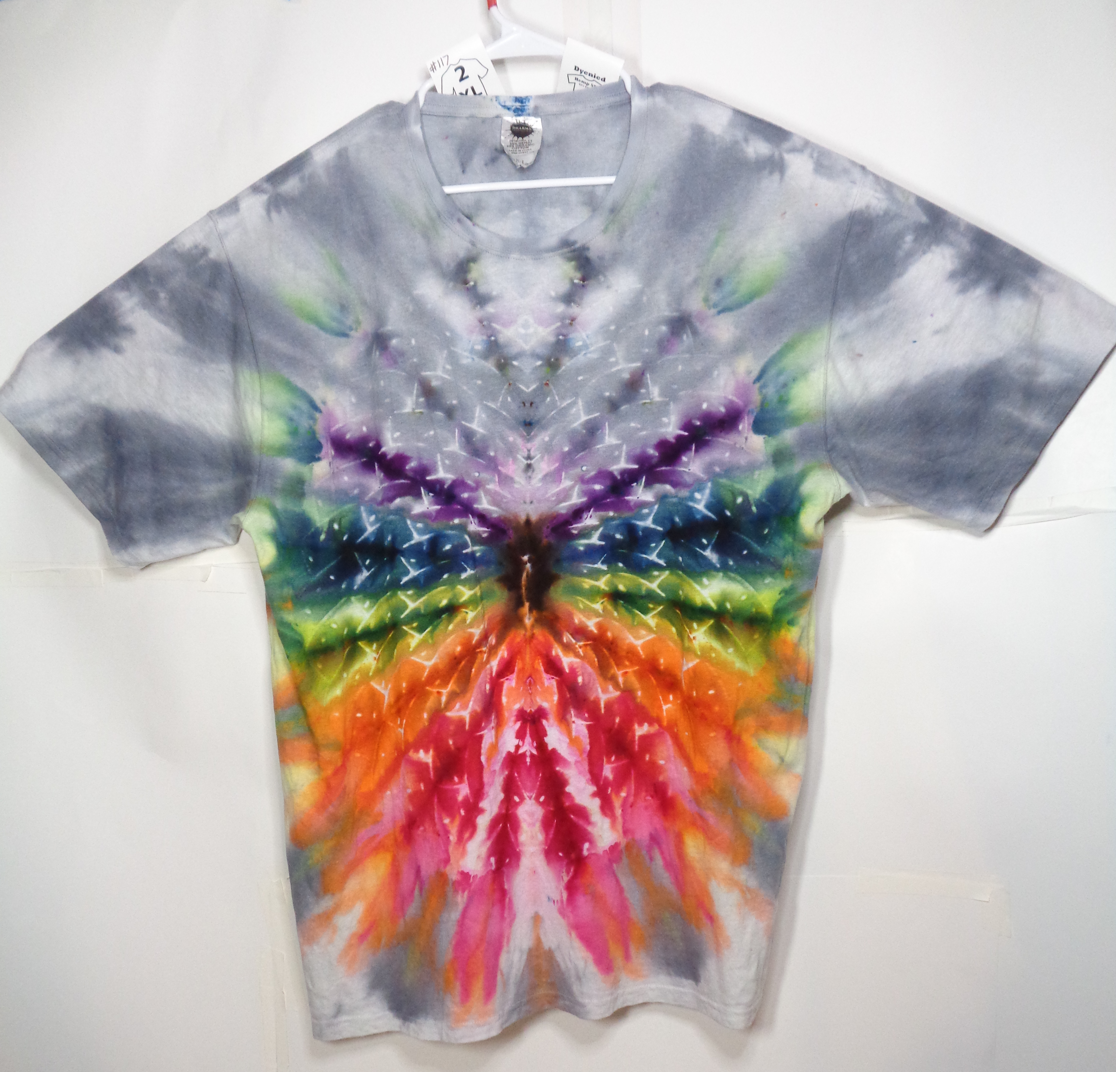 Gallaghersart dsc07442 from Tie Dyenied #117 2XL  Mandala Hemp and Organic Cotton 7.5 oz T-Shirt   - #117