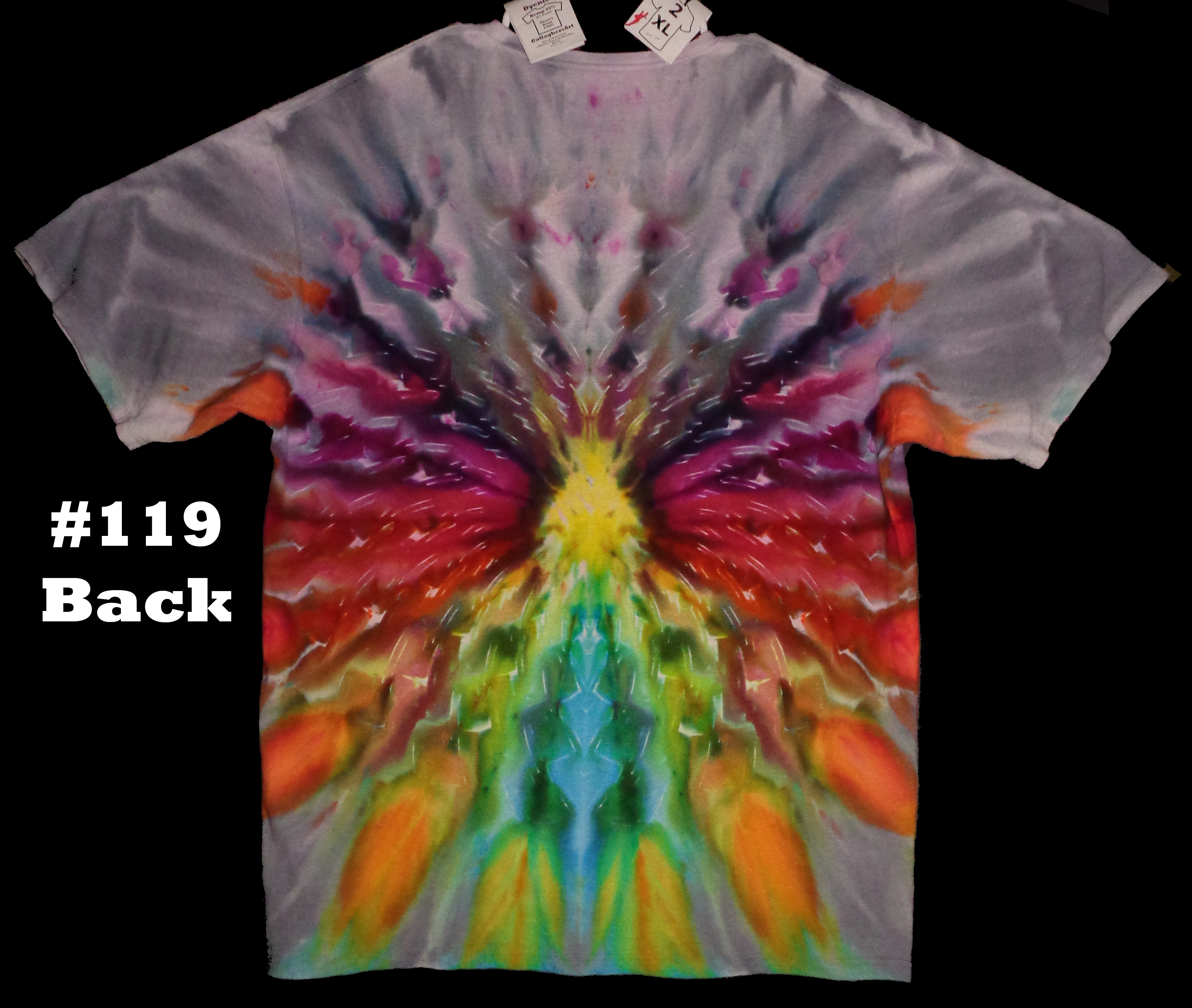 Gallaghersart dsc00065 from Tie Dyenied #119 2XL Mandala Hemp and Organic Ringspun Cotton 7.5 oz T-Shirt  - #119