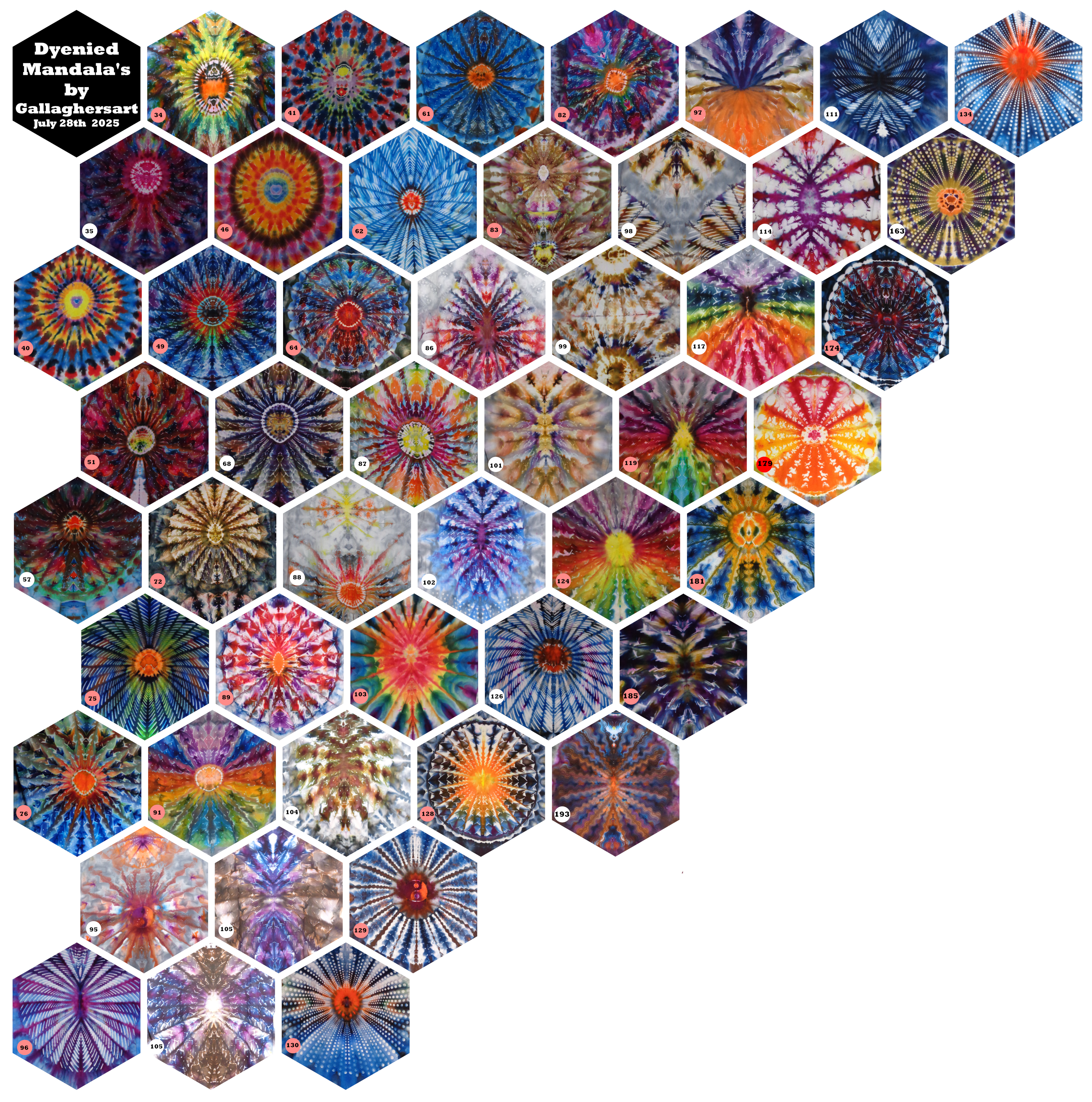 Shirts hex mandala 01 sm ga from Dyed to Order 