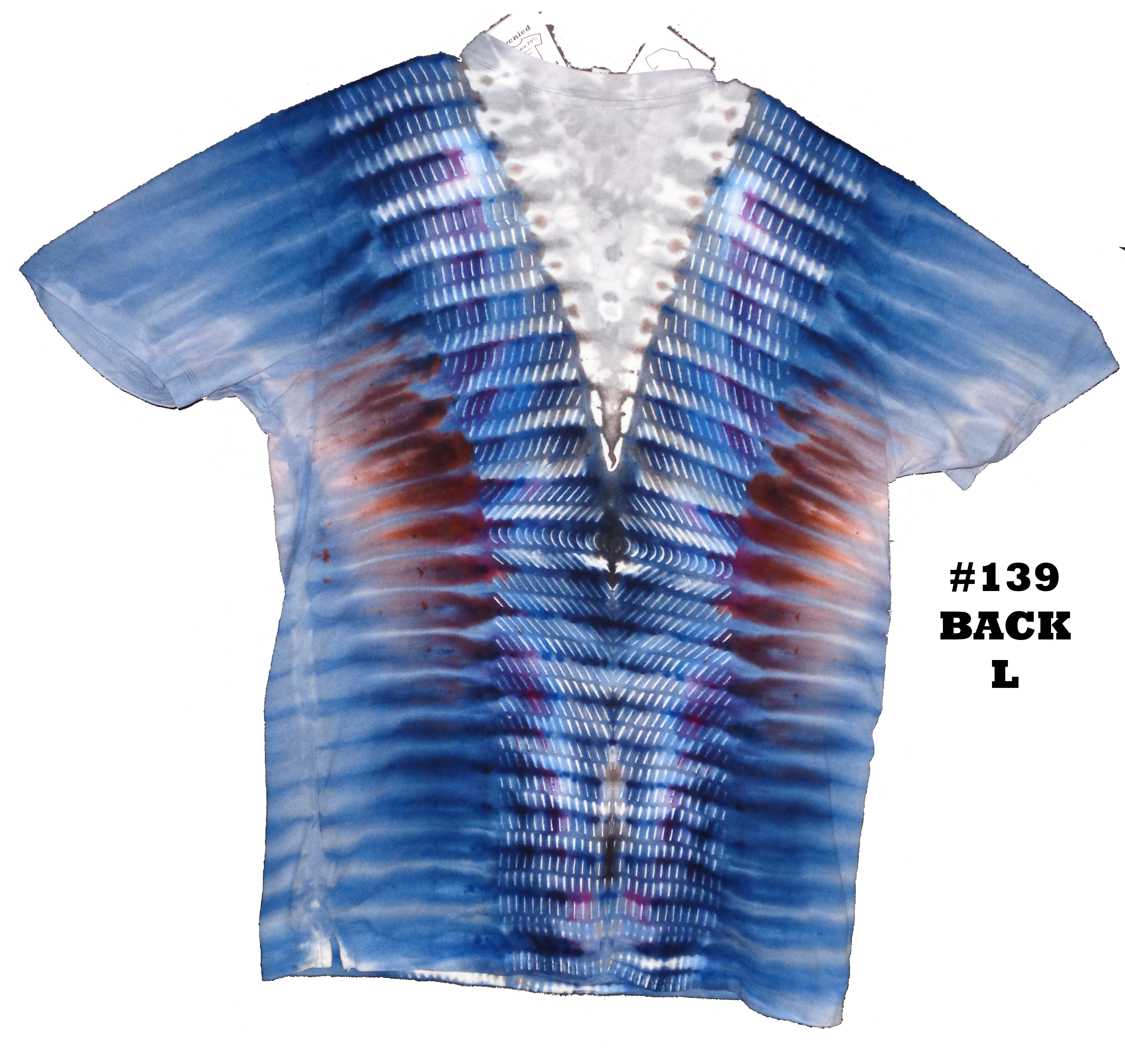 Gallaghersart 139 b from Tie Dyenied #139 L Slots Pulled, Unisex Bamboo / Ringspun Cotton 5.3oz  - #139