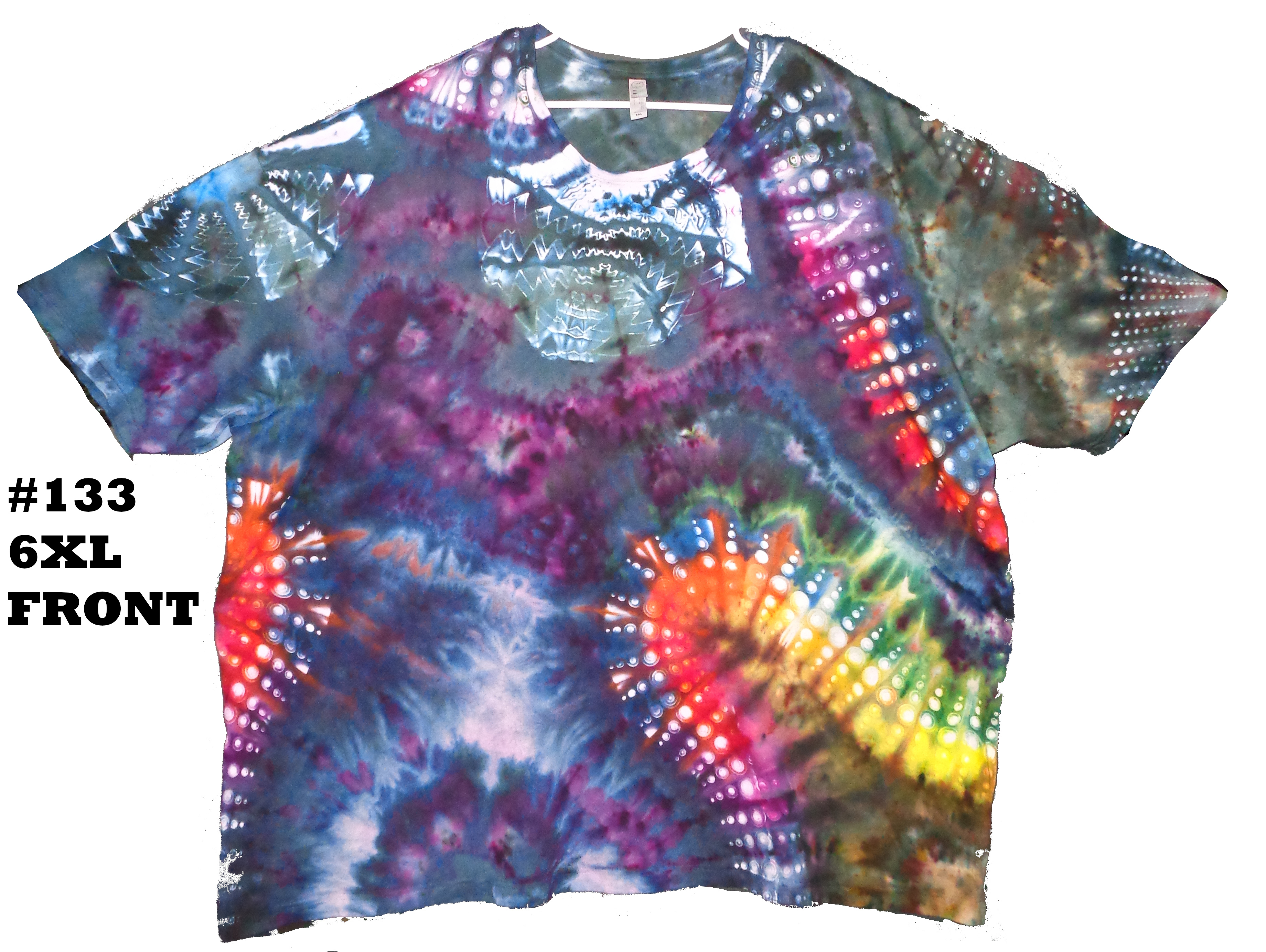 Gallaghersart 133 f from Tie Dyenied #133 6X Large Galaxy Dots, Mandala's, LAT Style 6901 Combed Ringspun Cotton  - #133