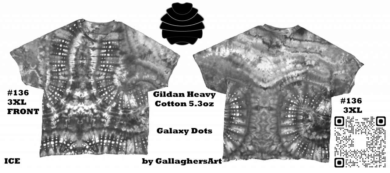 Gallaghersart 136 ga from Tie Dyenied #136 3XL Large, Galaxy Dots. Gildan Heavy Cotton 5.3oz gallaghersart_136_ga.png  - #136 3XL Gildan Heavy Cotton 5.3oz.