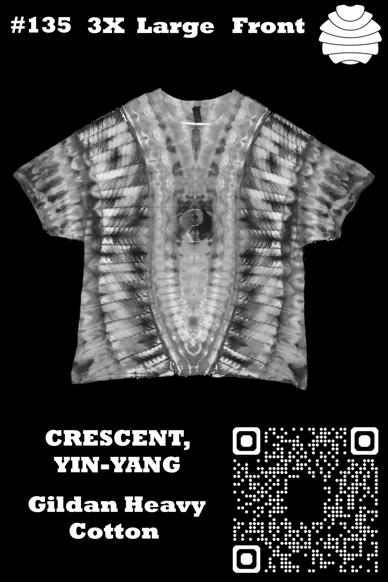 4x6 135 f from Tie Dyenied #135 3XL Large, Crescent, Yin-Yang, Gildan Heavy Cotton 5.3oz 4x6_135_f.png  - #135 3XL Large, Crescent, Yin-Yang, Gildan Heavy Cotton 5.3oz