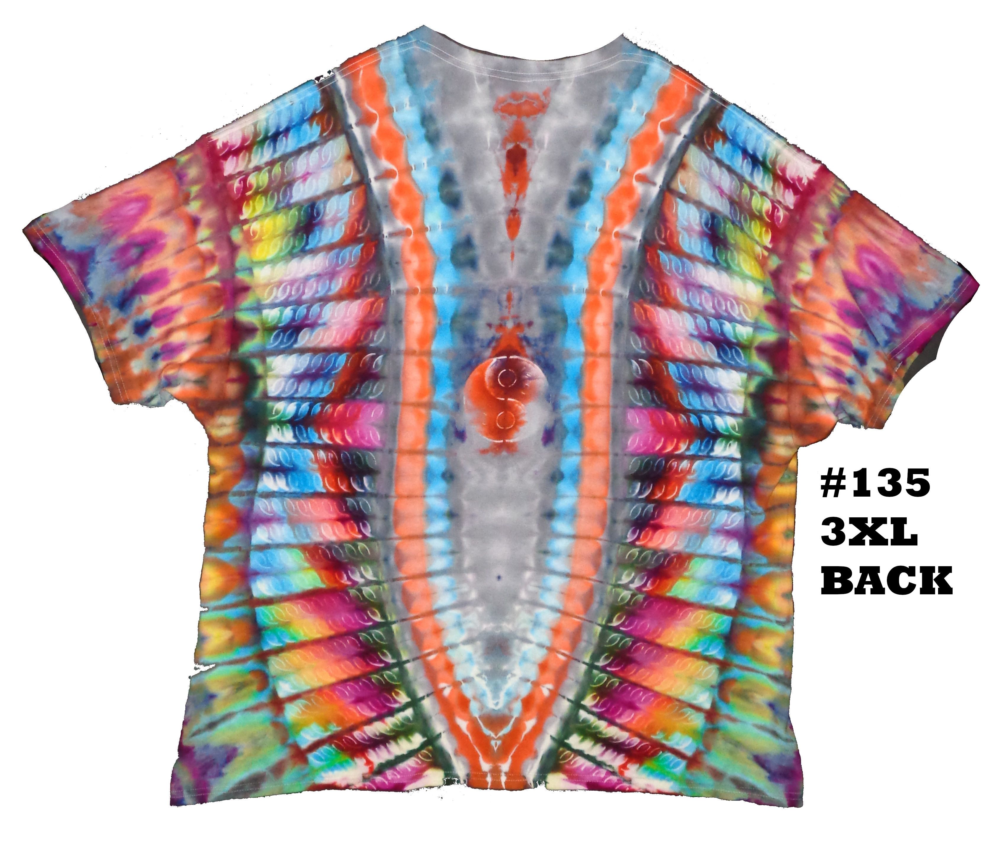 Gallaghersart 135 b from Tie Dyenied #135 3XL Large, Crescent, Yin-Yang, Gildan Heavy Cotton 5.3oz  - #135