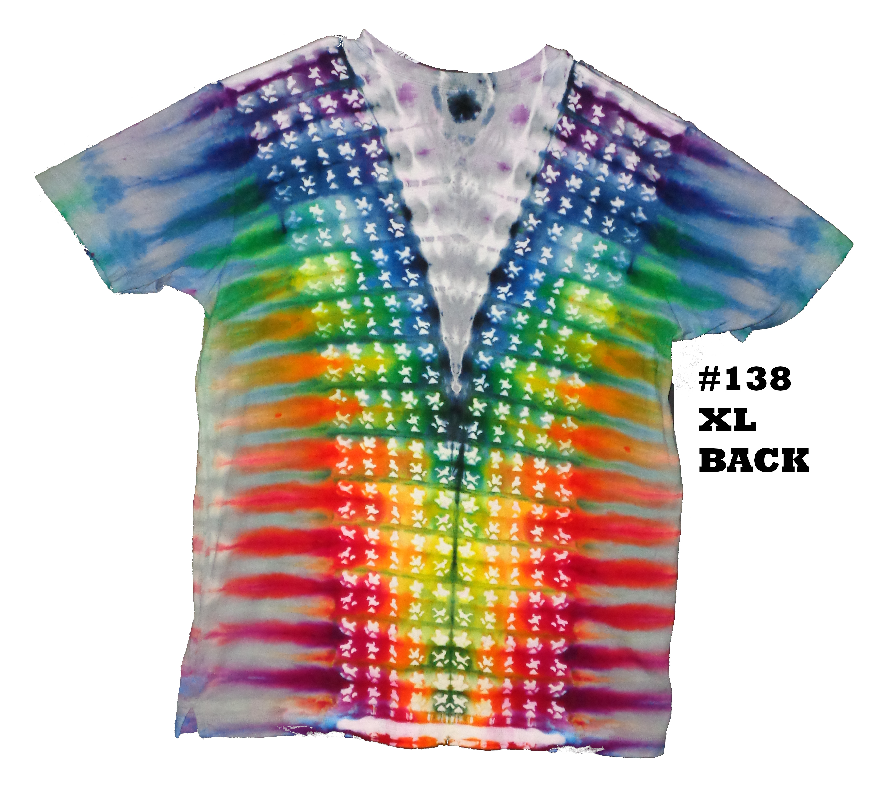 Gallaghersart 138 b from Tie Dyenied #138 XL, Up Side Down Bears. Unisex Bamboo 5.3oz Tee LAT Style 6904 Combed Ringspun Cotton 