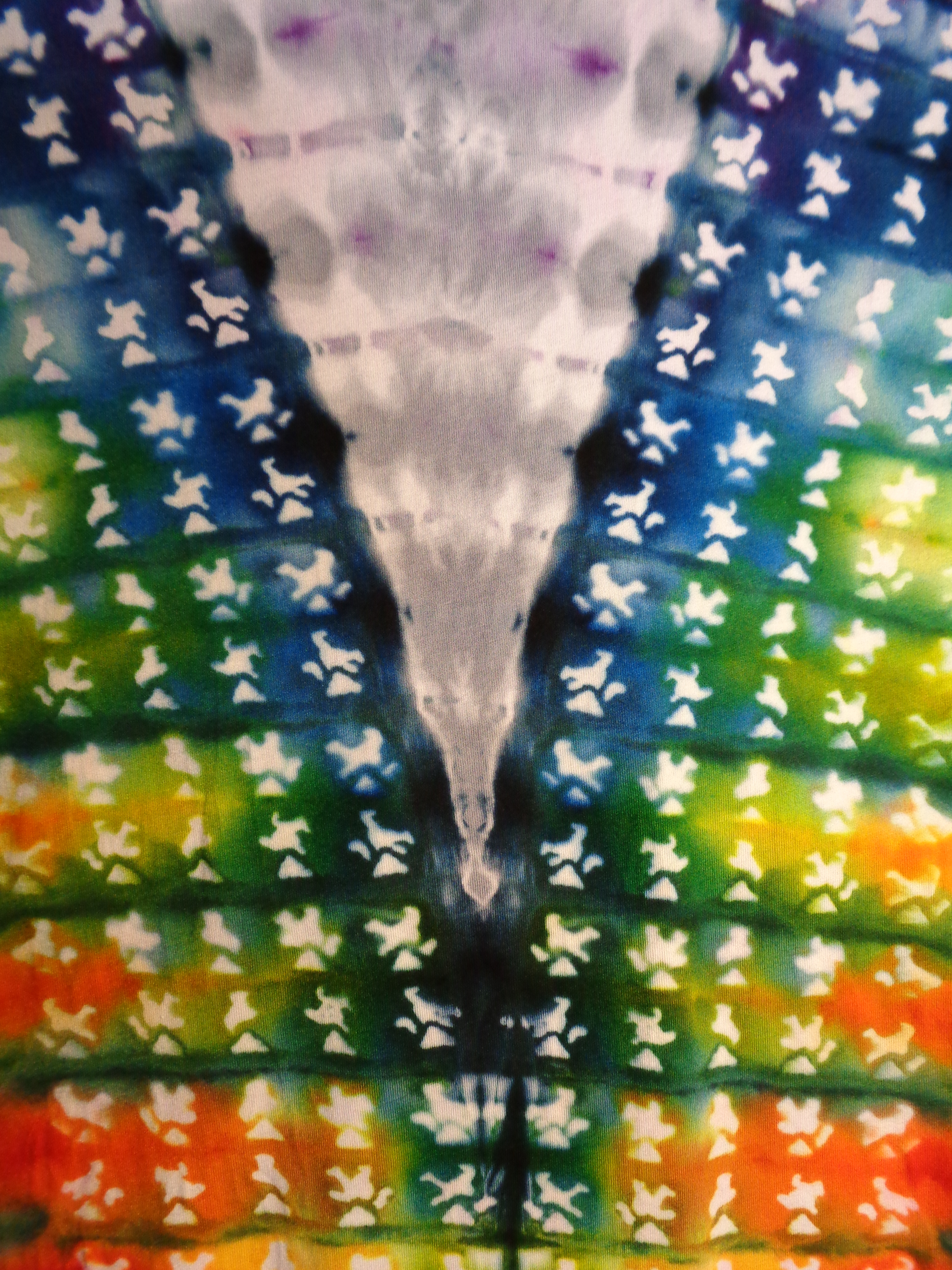 Gallaghersart dsc00148 from Tie Dyenied #138 XL, Up Side Down Bears. Unisex Bamboo 5.3oz Tee LAT Style 6904 Combed Ringspun Cotton 